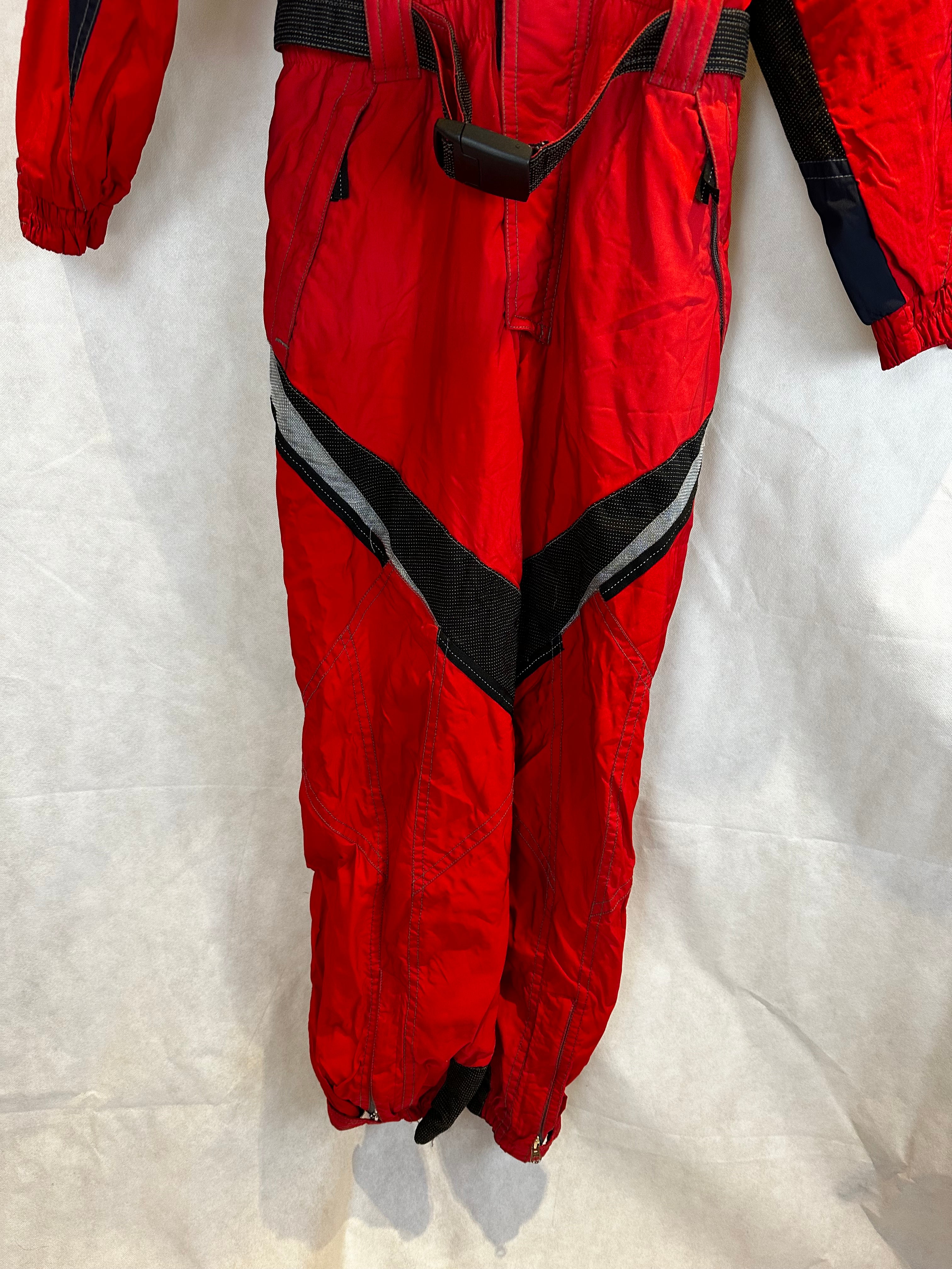 Vintage Skioverall von COLMAR in rot in L in 52