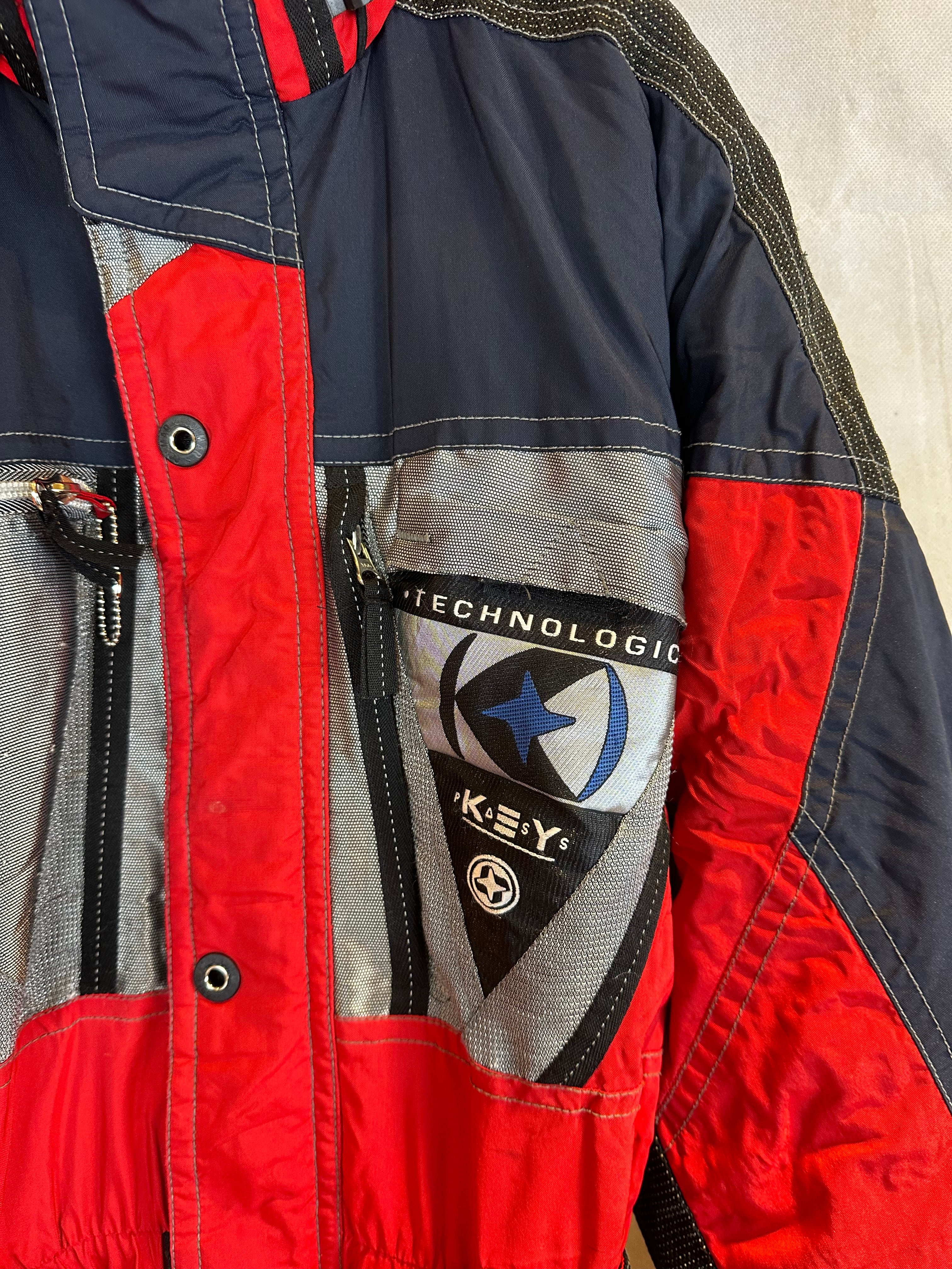 Vintage Skioverall von COLMAR in rot in L in 52