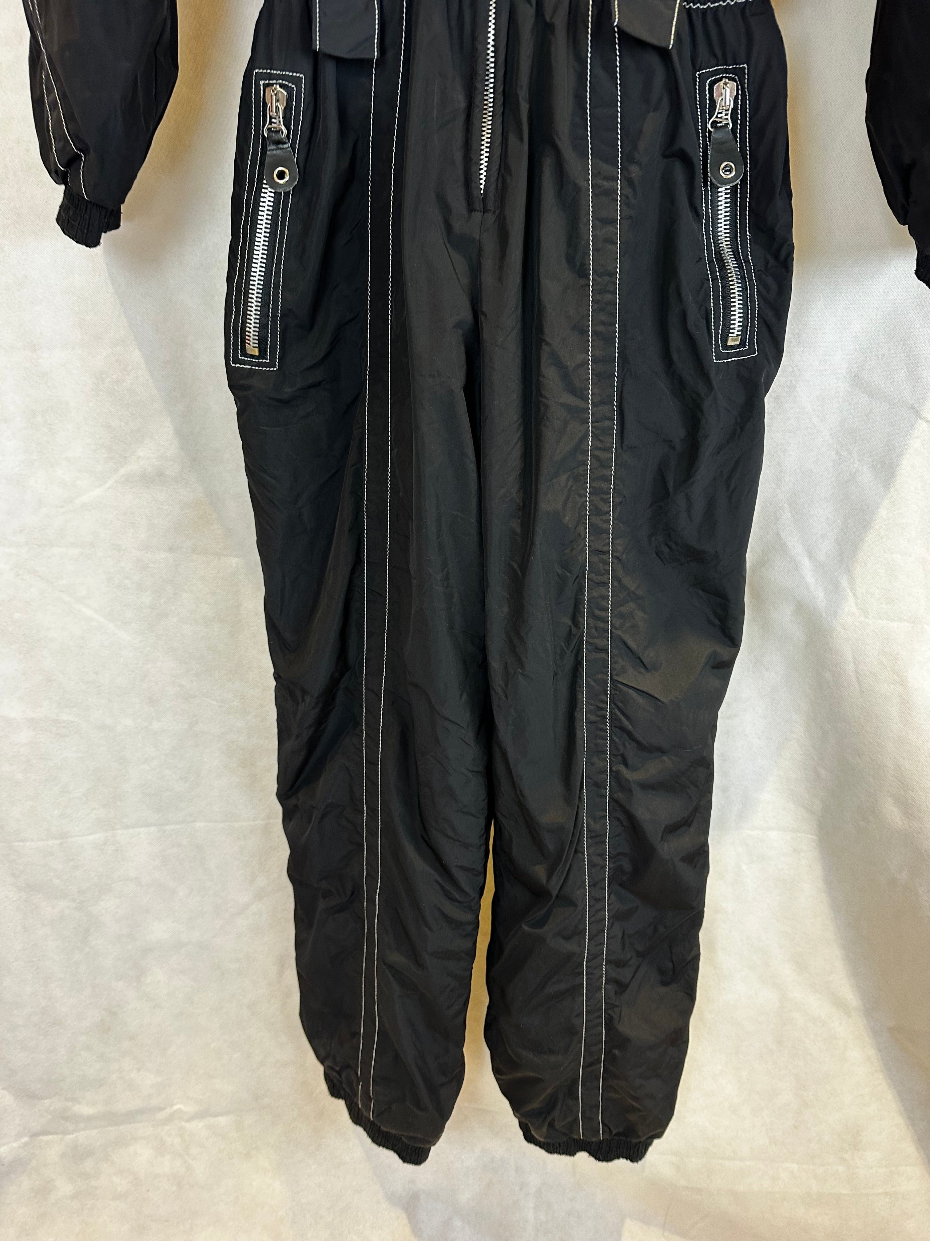 Vintage Skioverall von PRoline in Schwarz