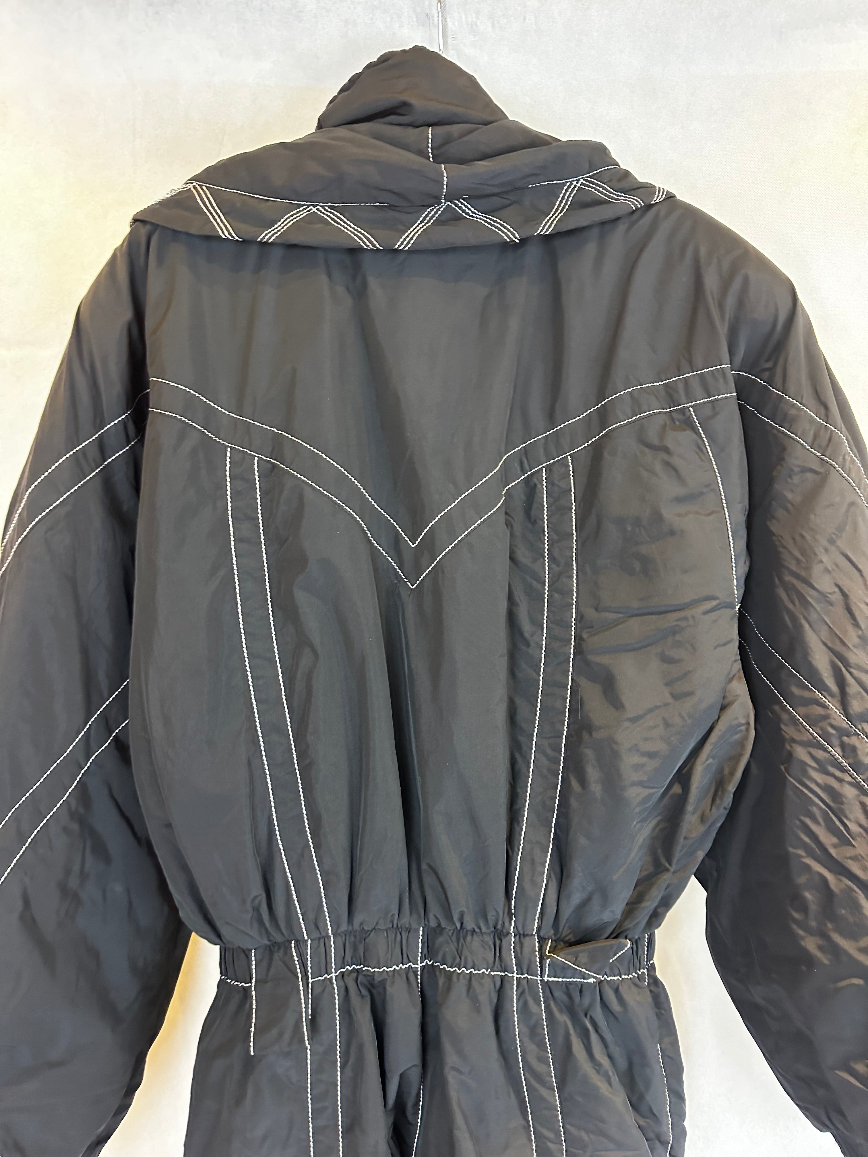 Vintage Skioverall von PRoline in Schwarz