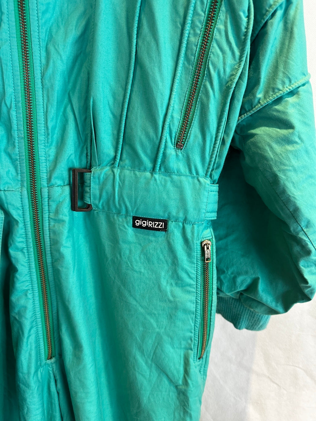 Vintage Skioverall in turkis in S/M