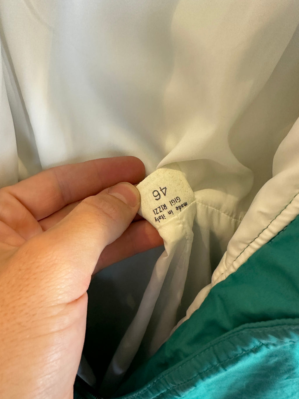 Vintage Skioverall in turkis in S/M