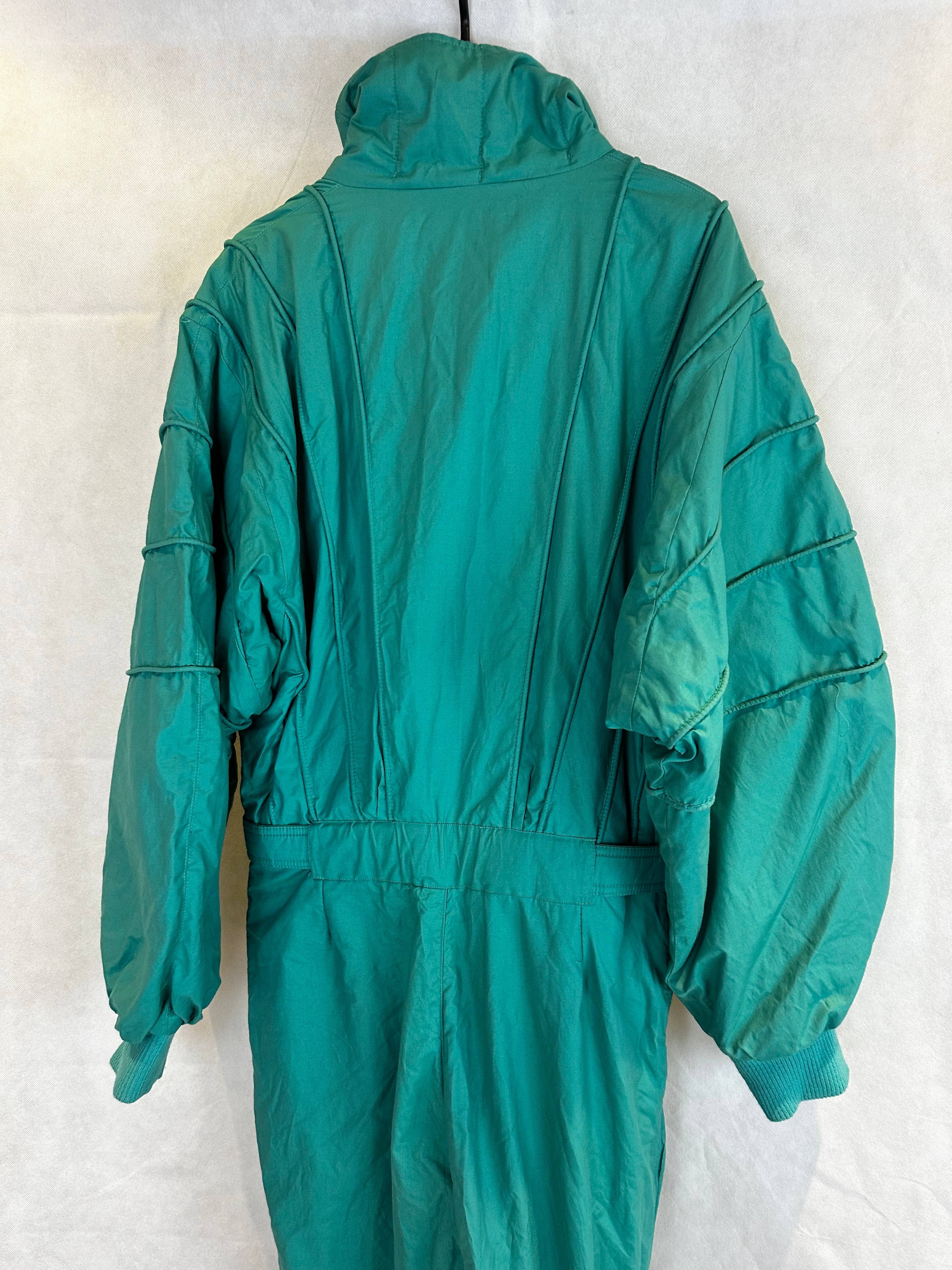 Vintage Skioverall in turkis in S/M
