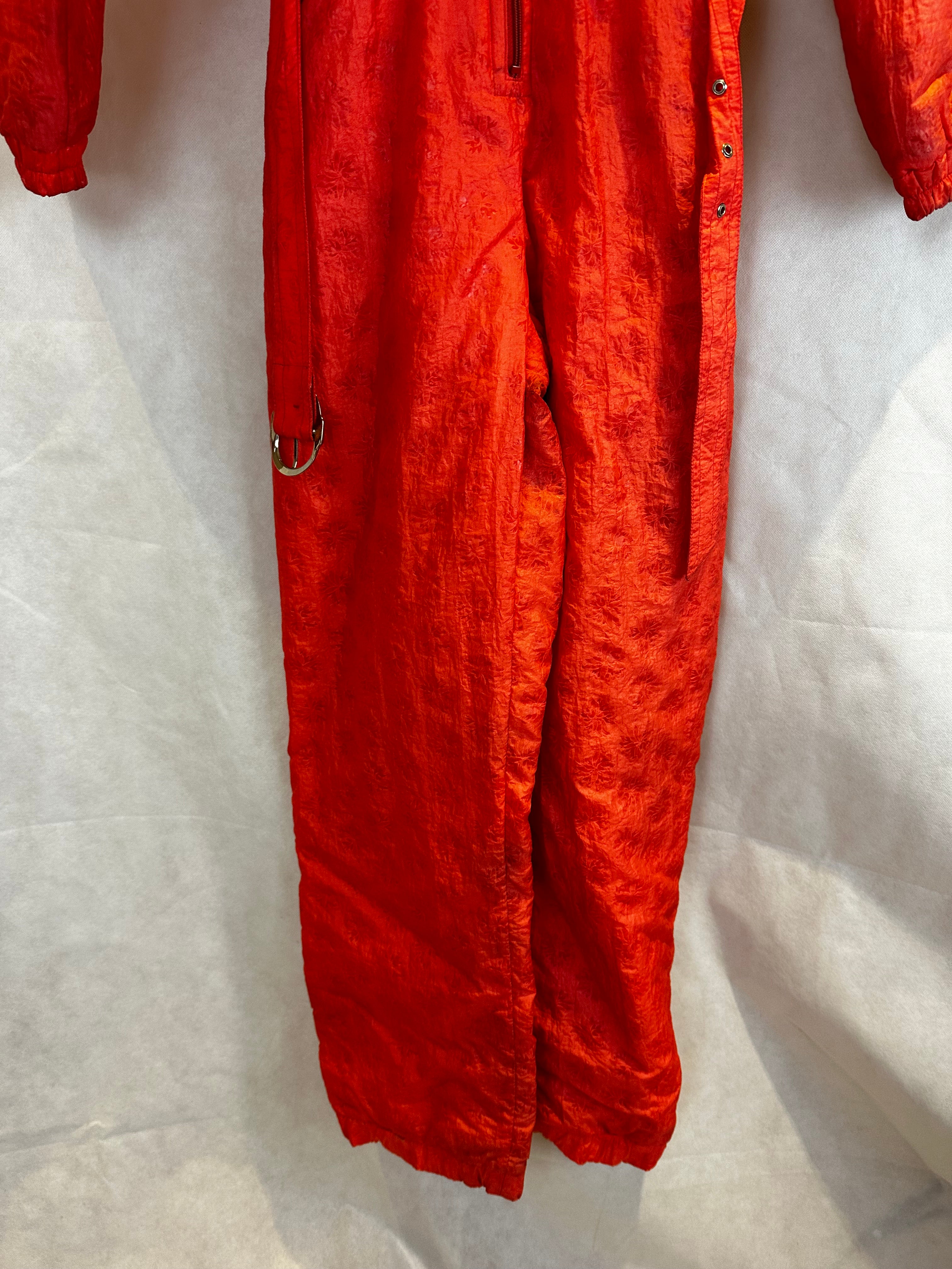 Vintage Skioverall von Colmar in orange in M/L