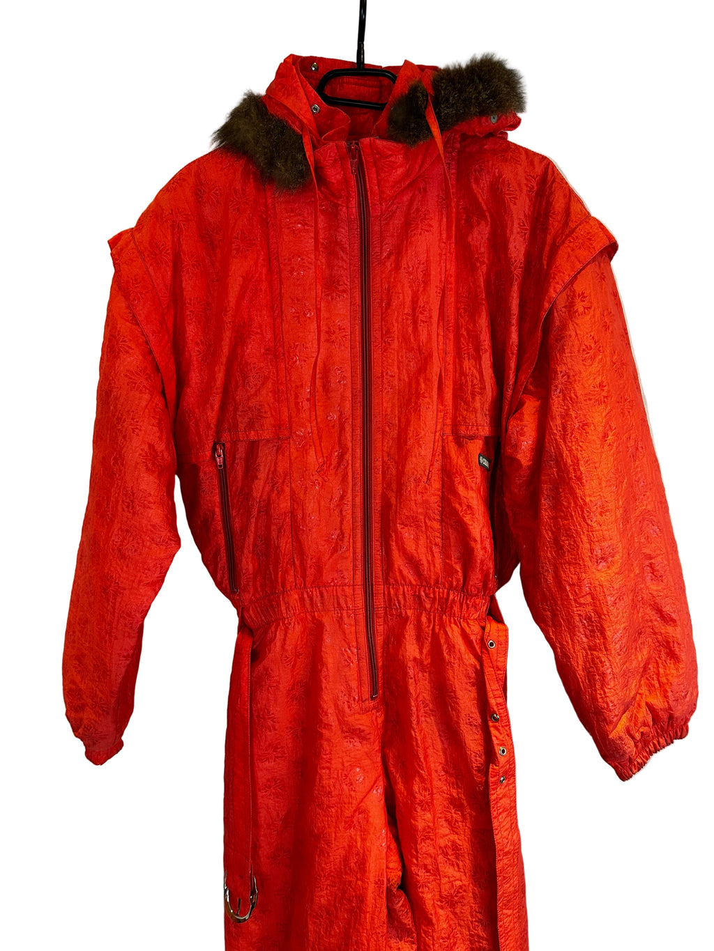 Vintage Skioverall von Colmar in orange in M/L