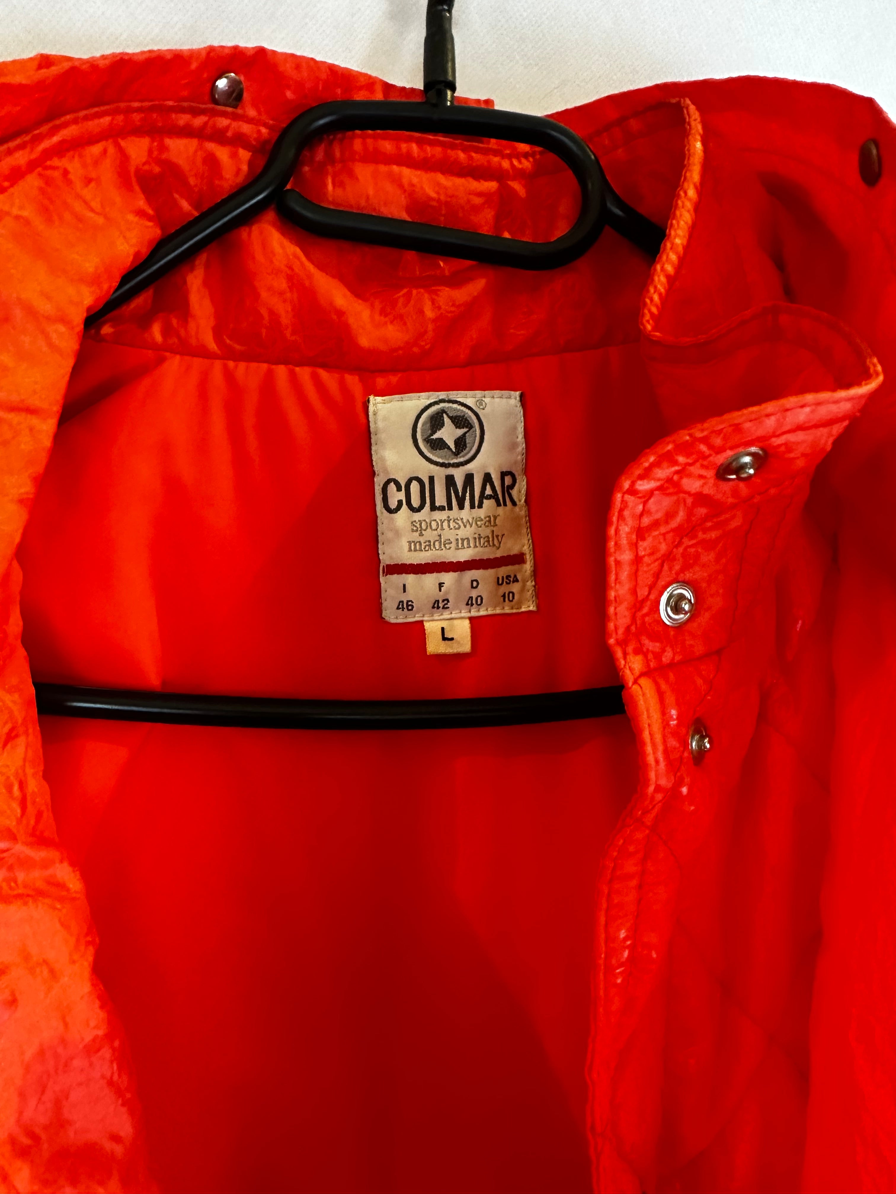 Vintage Skioverall von Colmar in orange in M/L