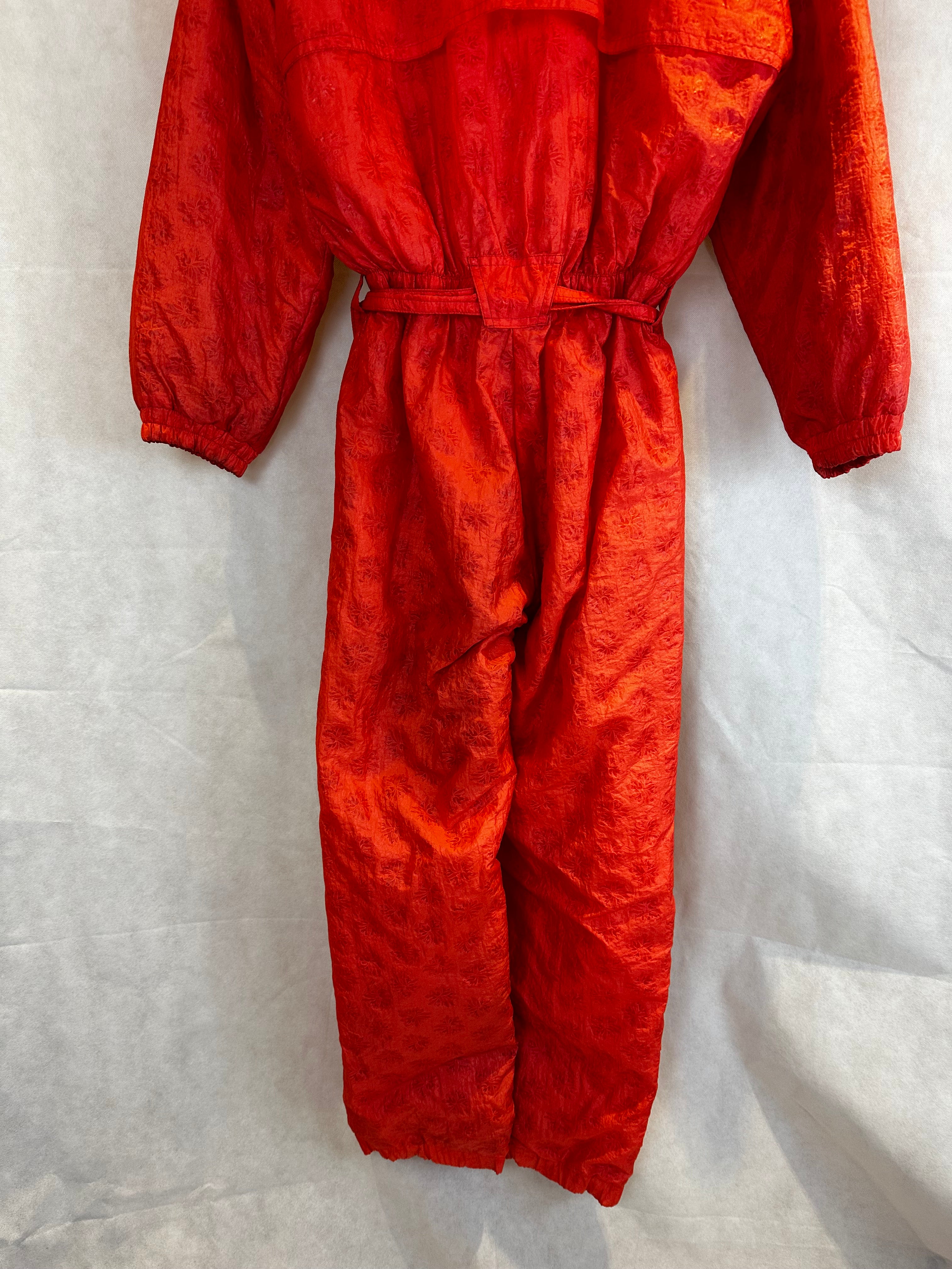 Vintage Skioverall von Colmar in orange in M/L