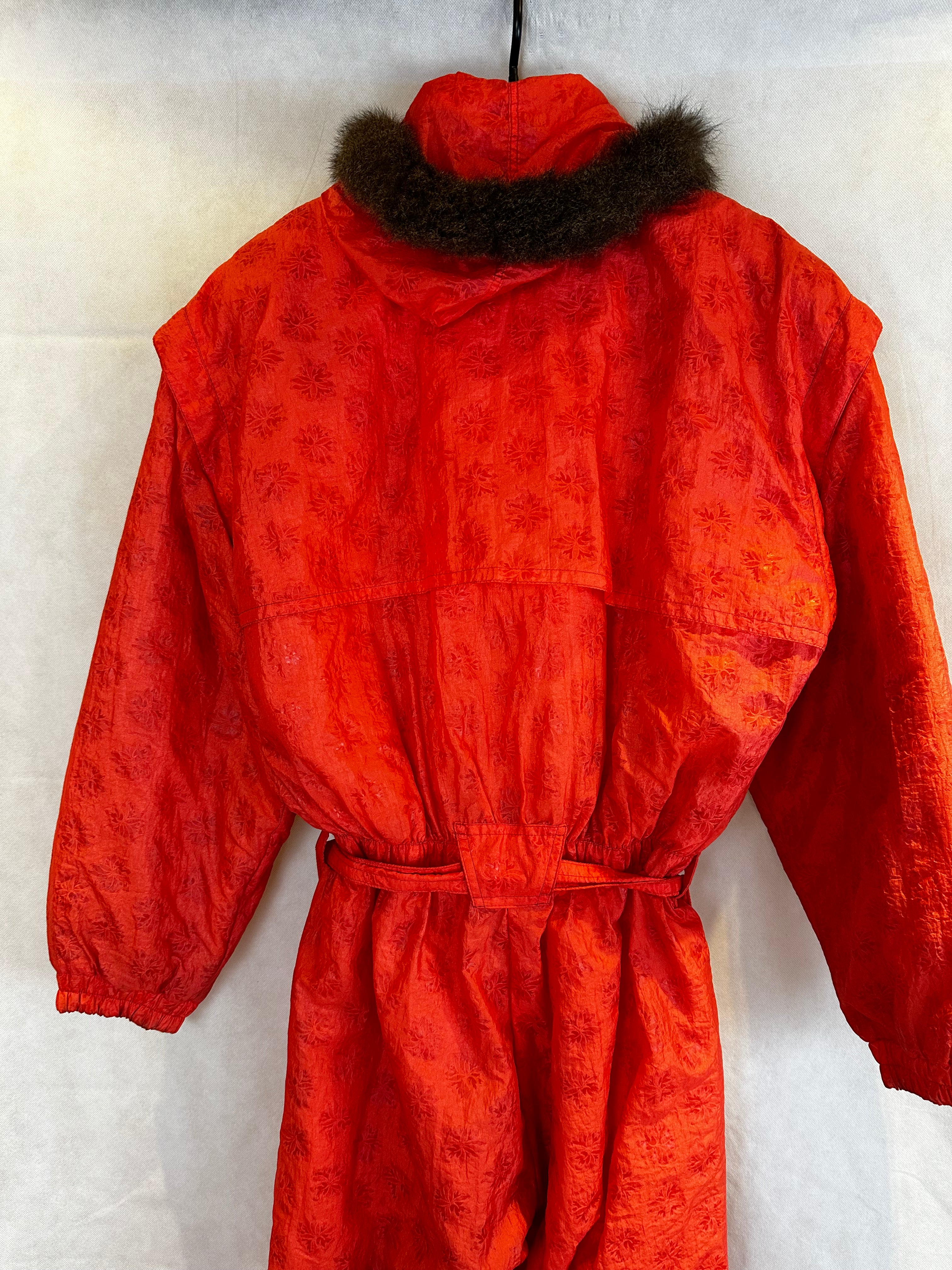 Vintage Skioverall von Colmar in orange in M/L