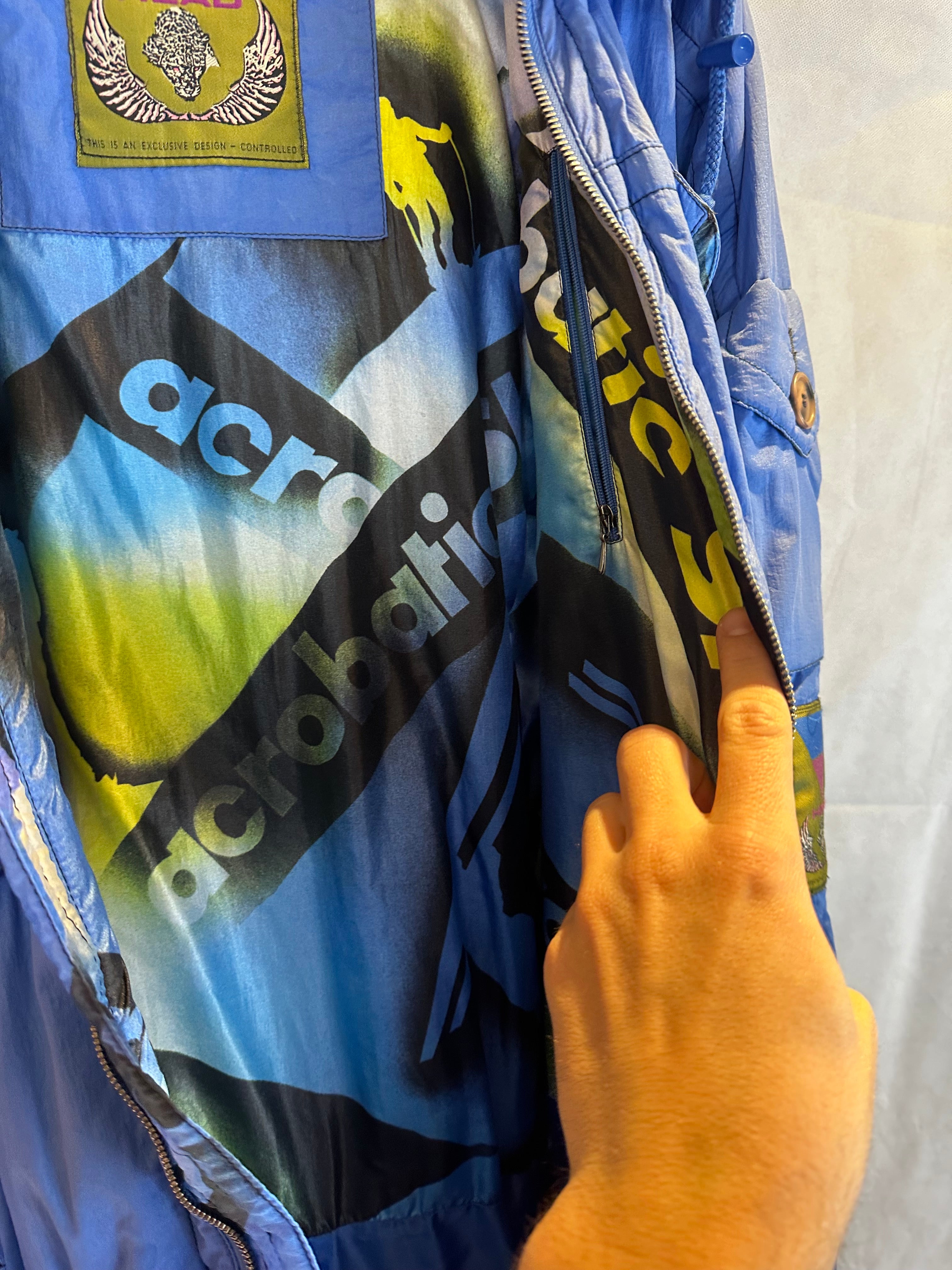 Vintage Skioverall von HEAD in M/L Hellblau EXLUSIV DESIGN