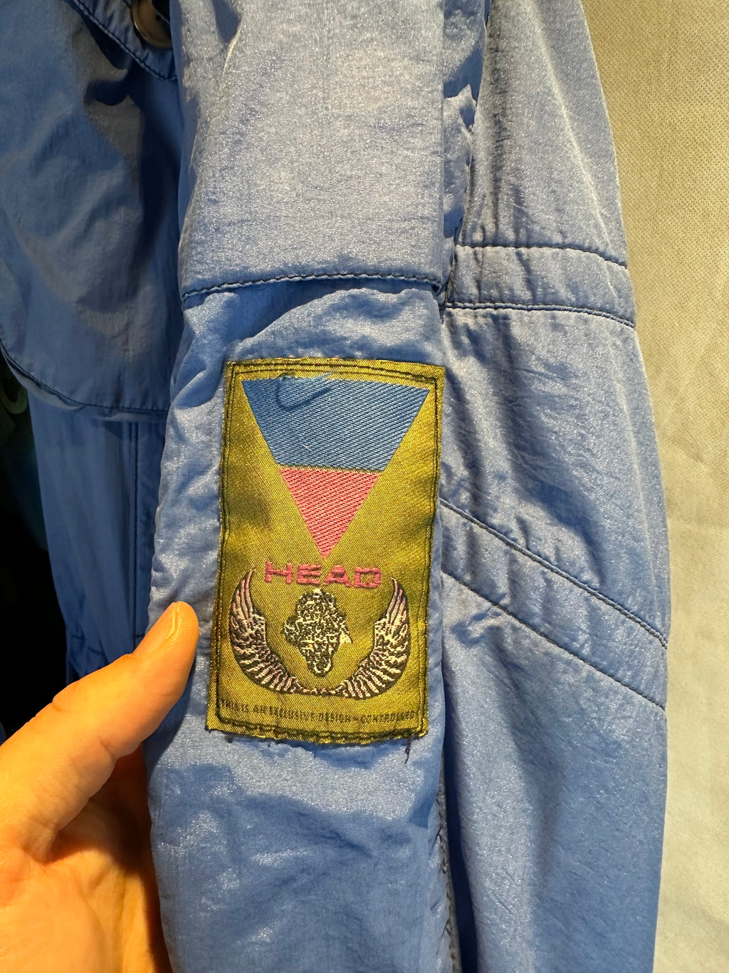 Vintage Skioverall von HEAD in M/L Hellblau EXLUSIV DESIGN