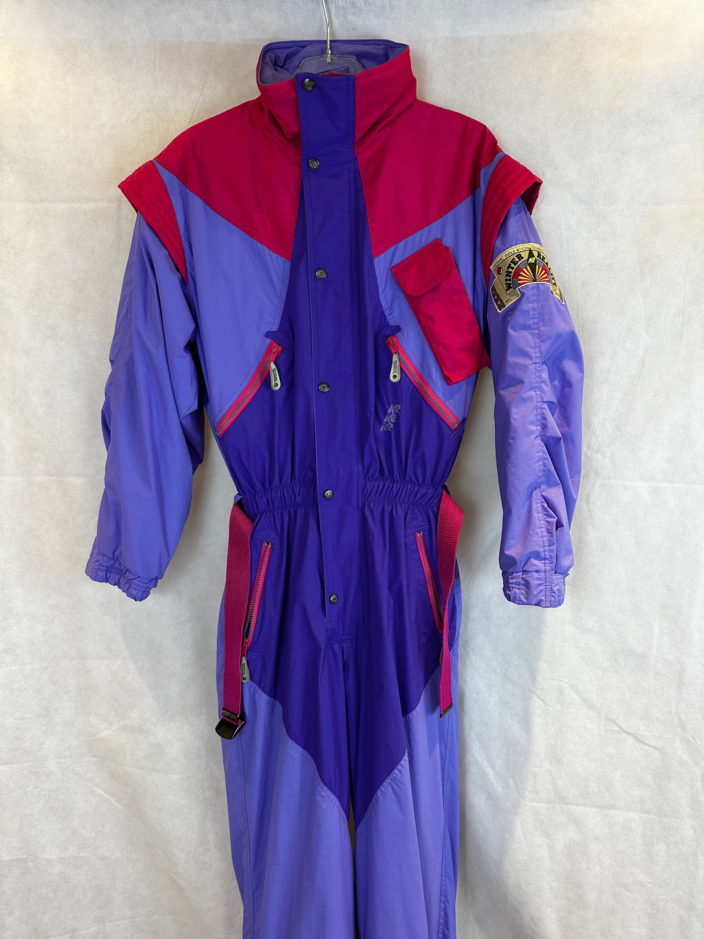 Vintage Skioverall von K2 in S/M Bunt