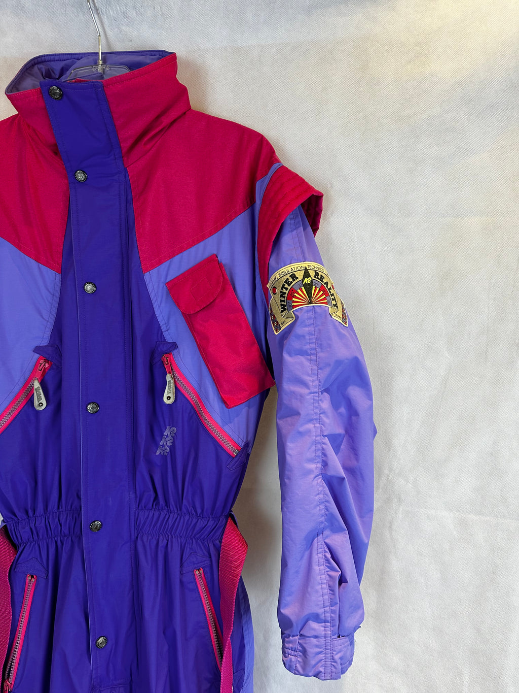 Vintage Skioverall von K2 in S/M Bunt