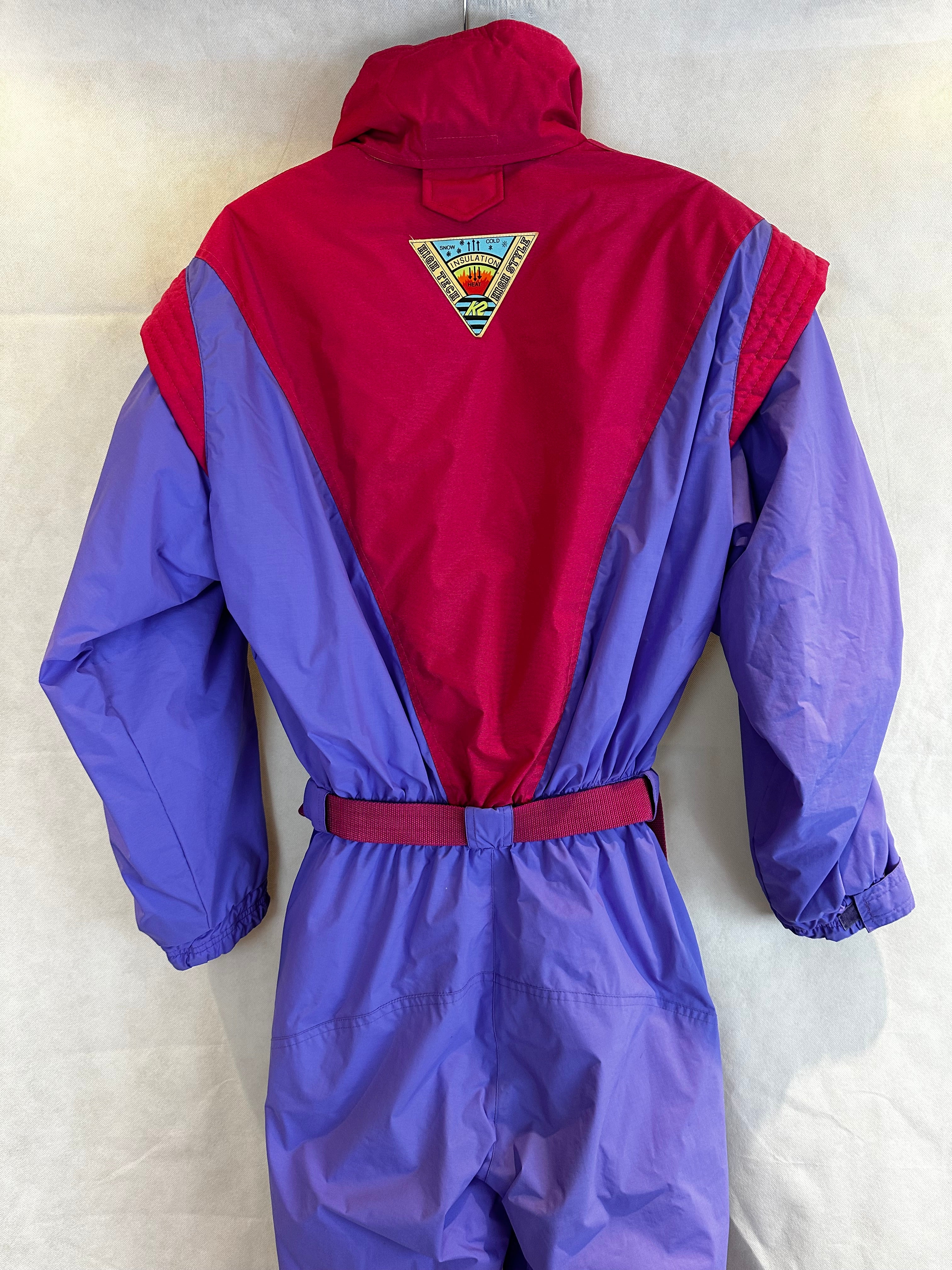 Vintage Skioverall von K2 in S/M Bunt