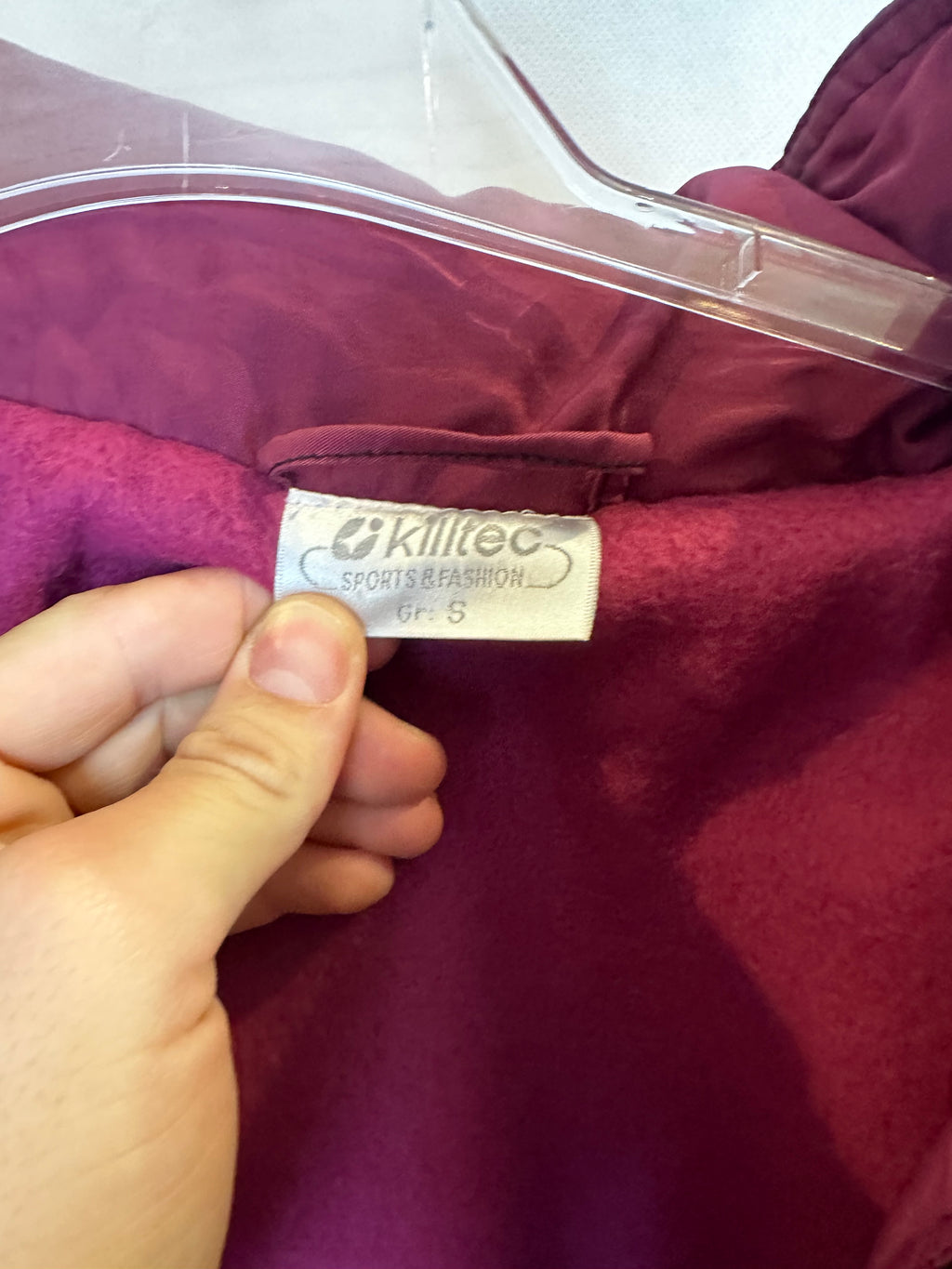 Vintage Skioverall von Killtec in Weinrot in S/M