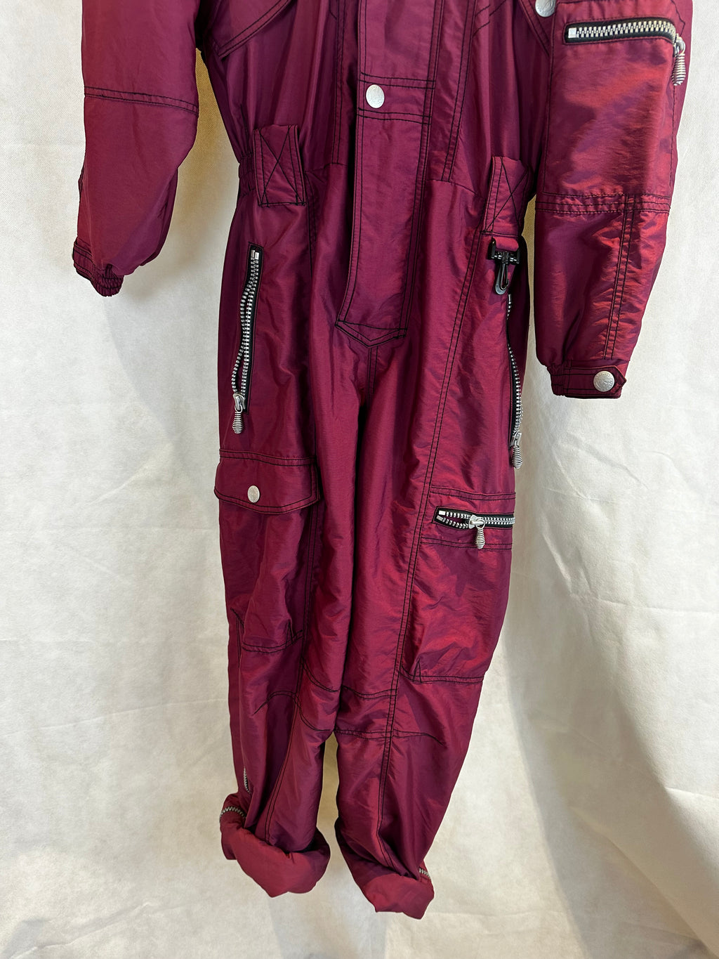 Vintage Skioverall von Killtec in Weinrot in S/M