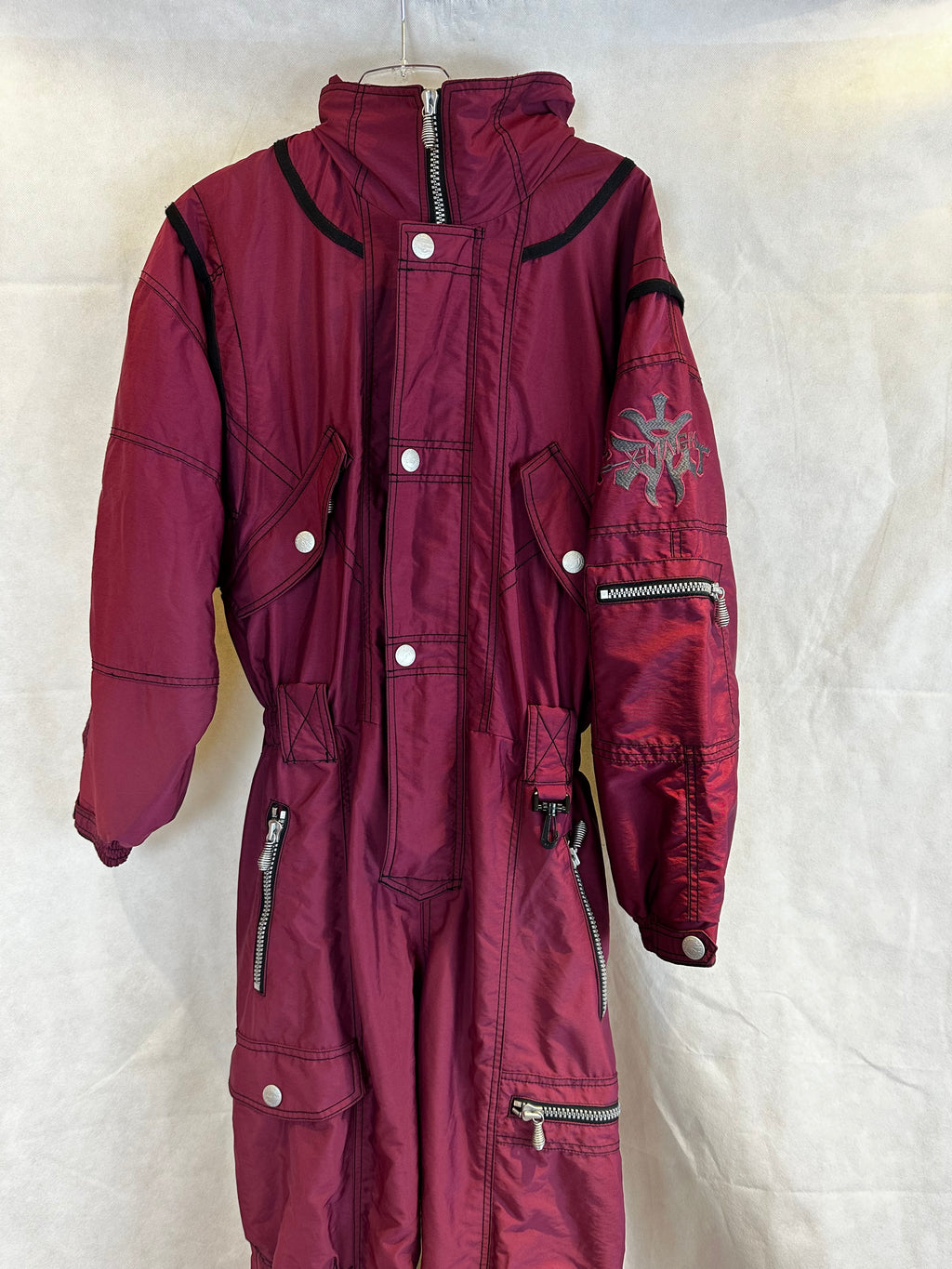 Vintage Skioverall von Killtec in Weinrot in S/M