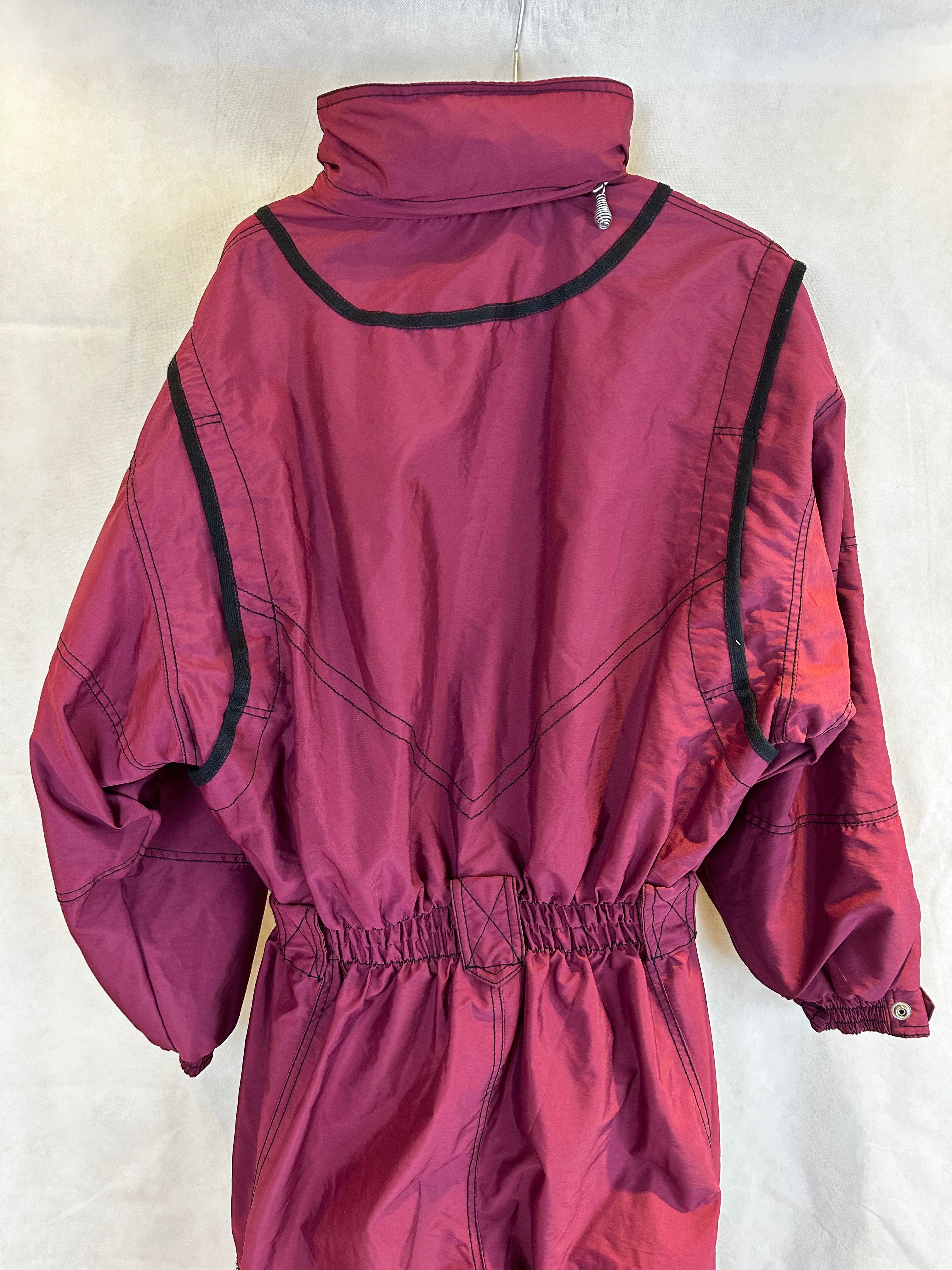 Vintage Skioverall von Killtec in Weinrot in S/M