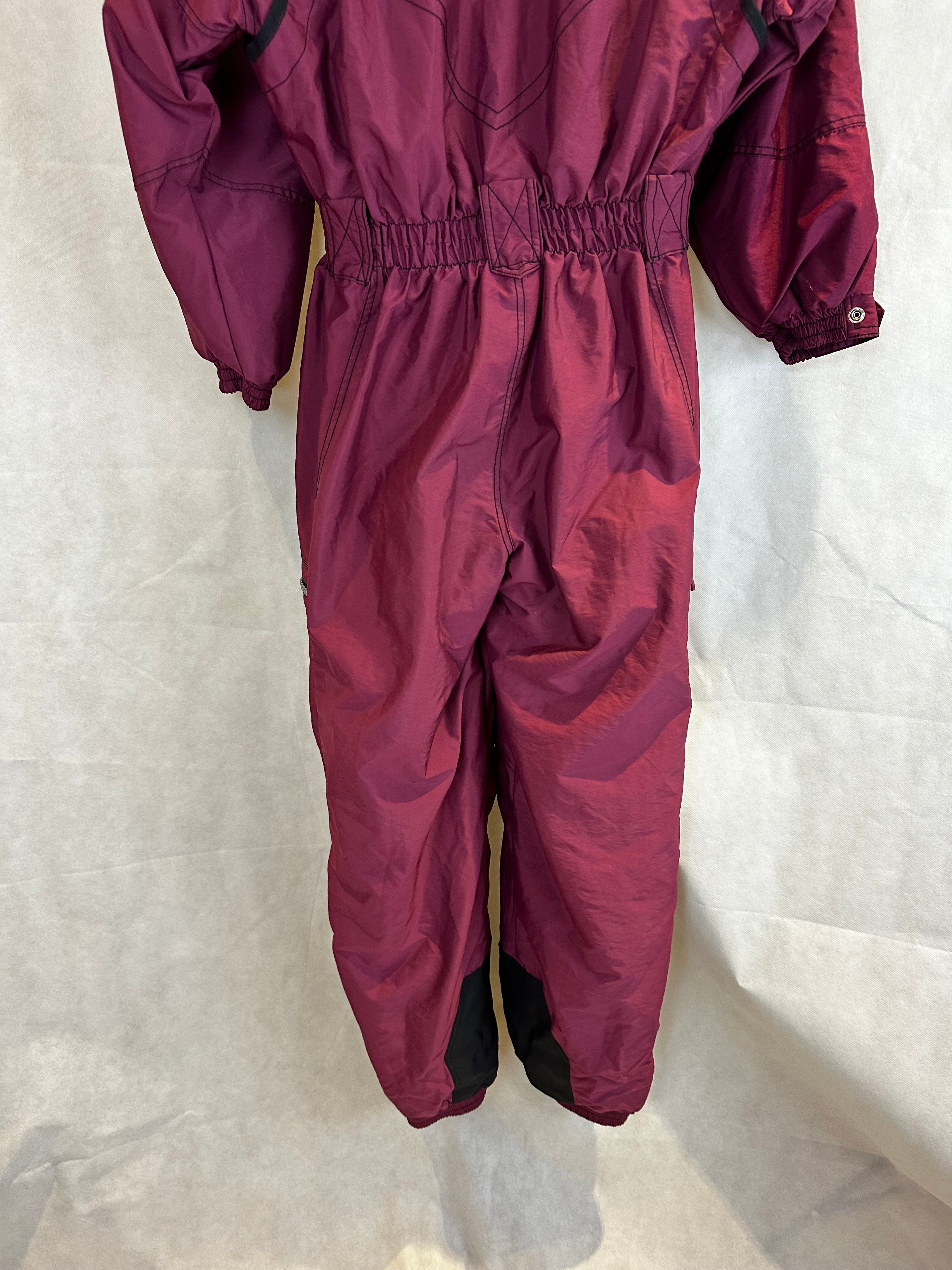 Vintage Skioverall von Killtec in Weinrot in S/M