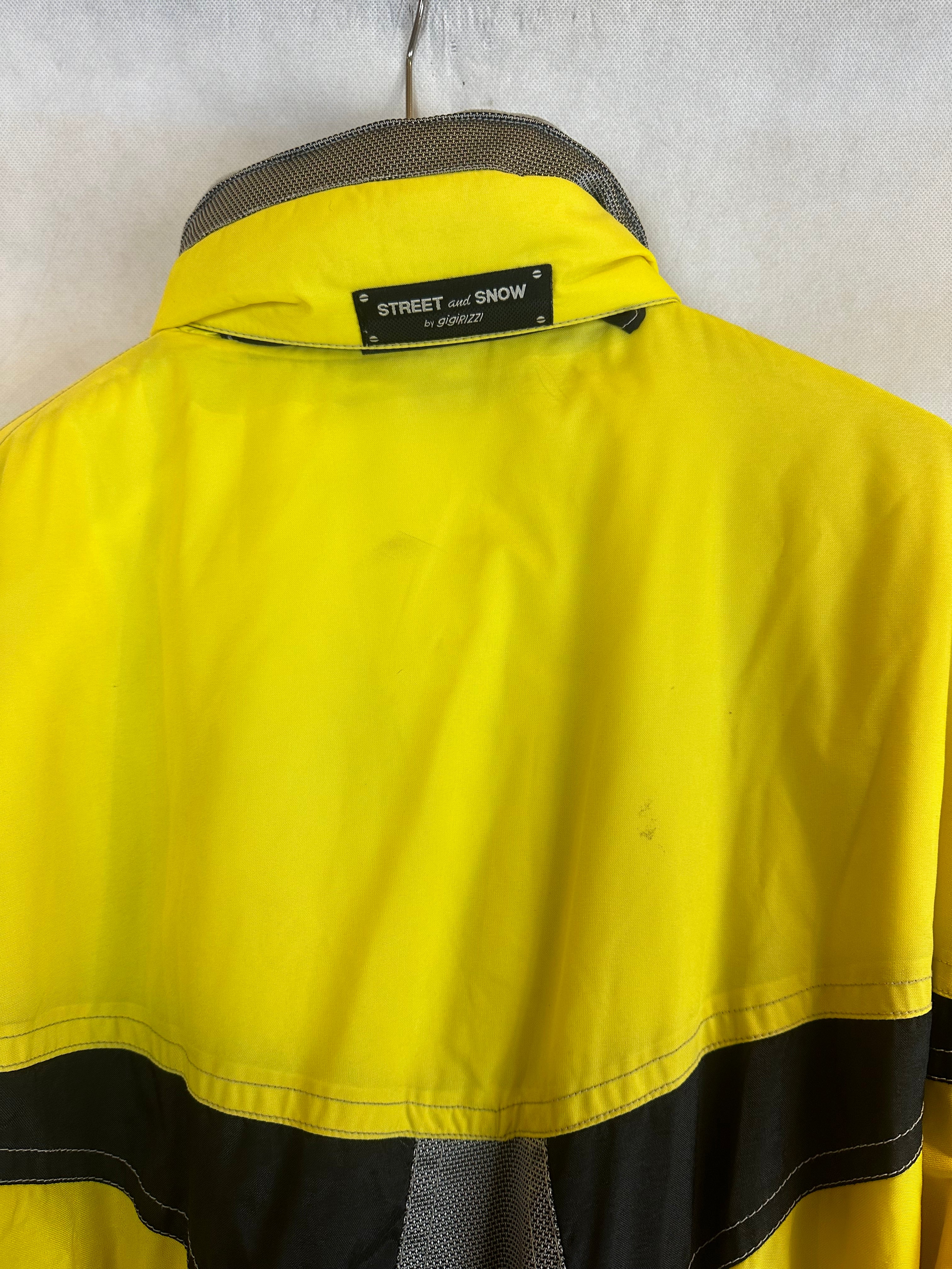 Vintage Skioverall von Street and Snow in gelb/schwarz in L/XL SIZE 48