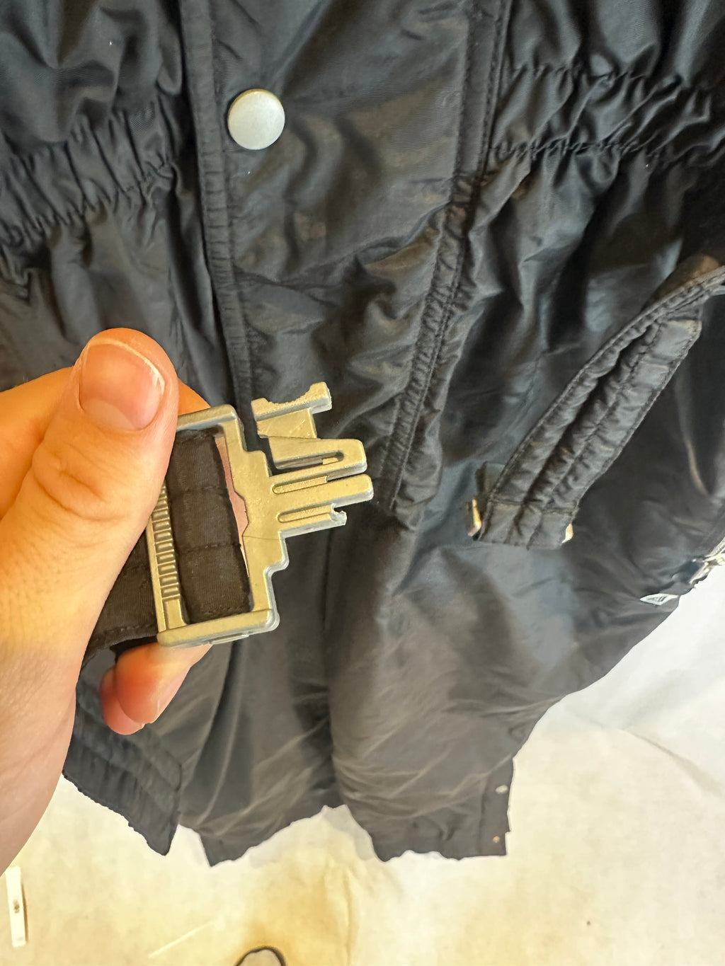 Vintage Skioverall  in Schwarz/weiss in M size 54