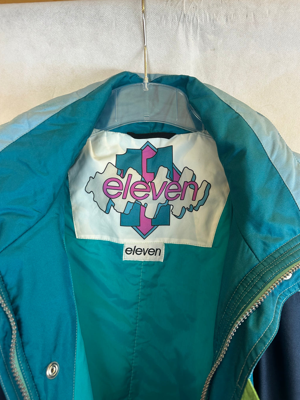 Vintage Skioverall von ELEVEN in Blau in L