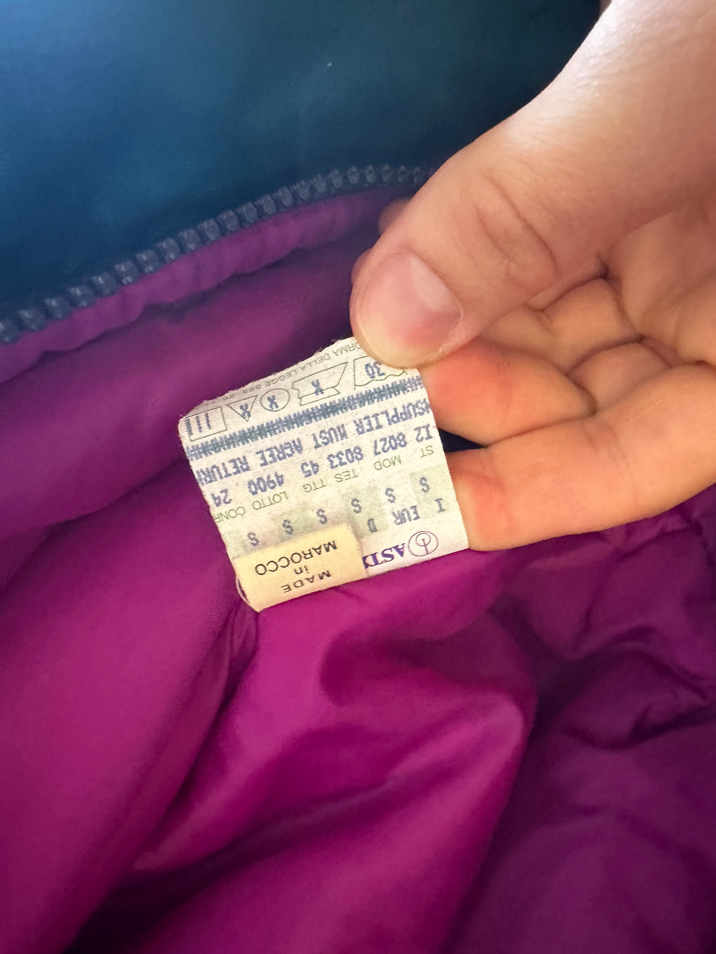 Vintage Skioverall in schwarz/bunt in S/M