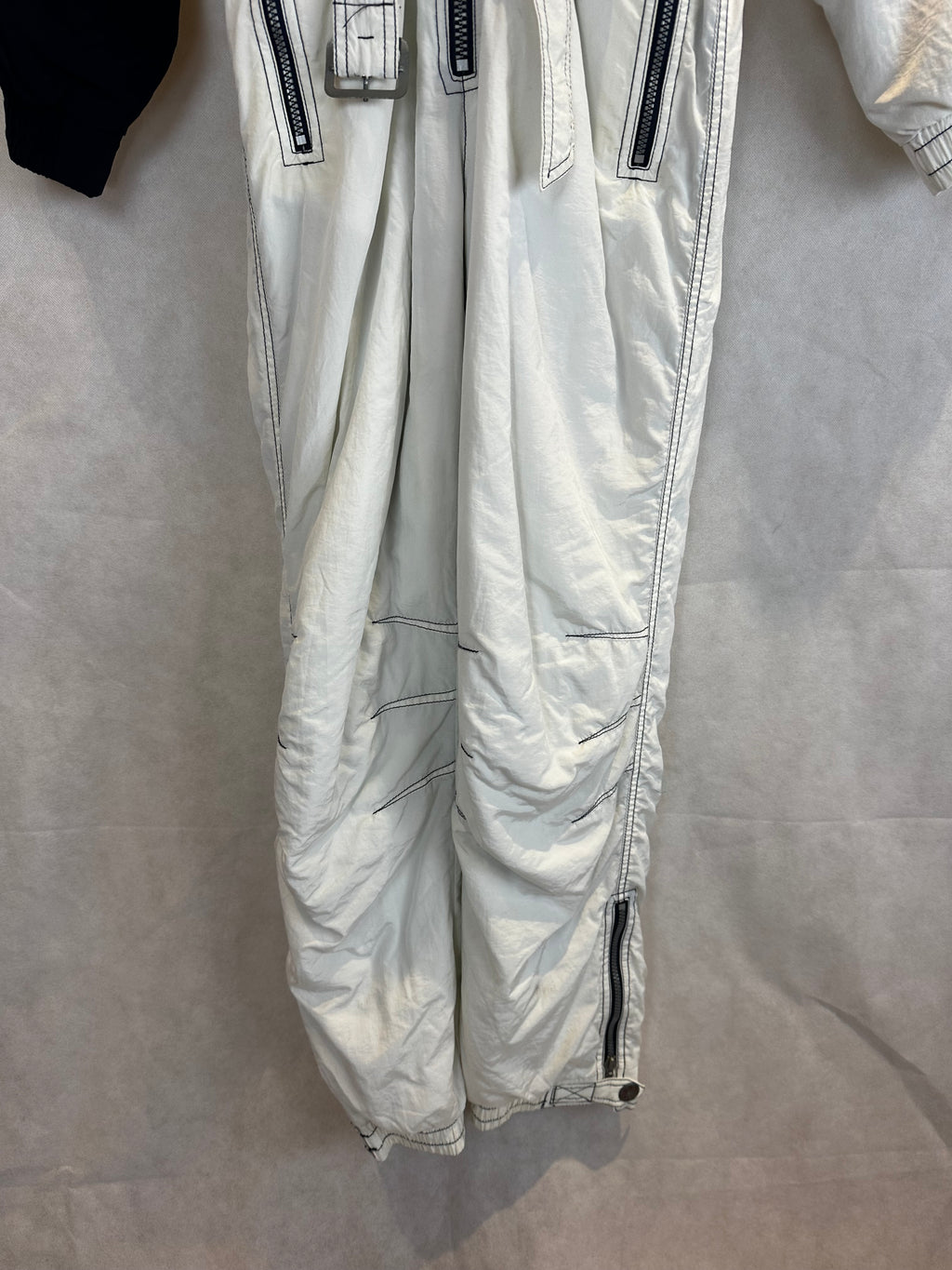 Vintage Skioverall in weiss in S/M