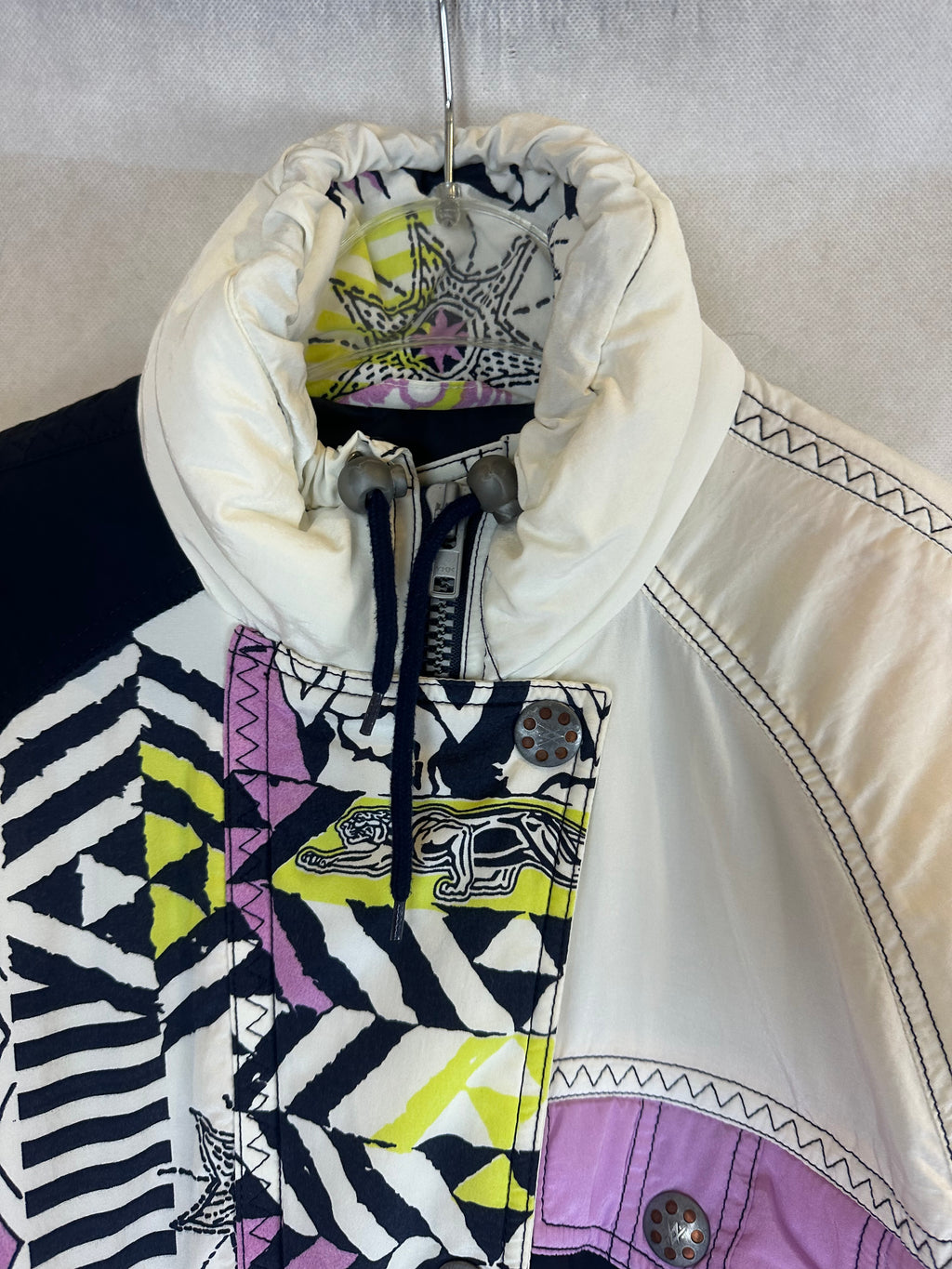 Vintage Skioverall in weiss in S/M