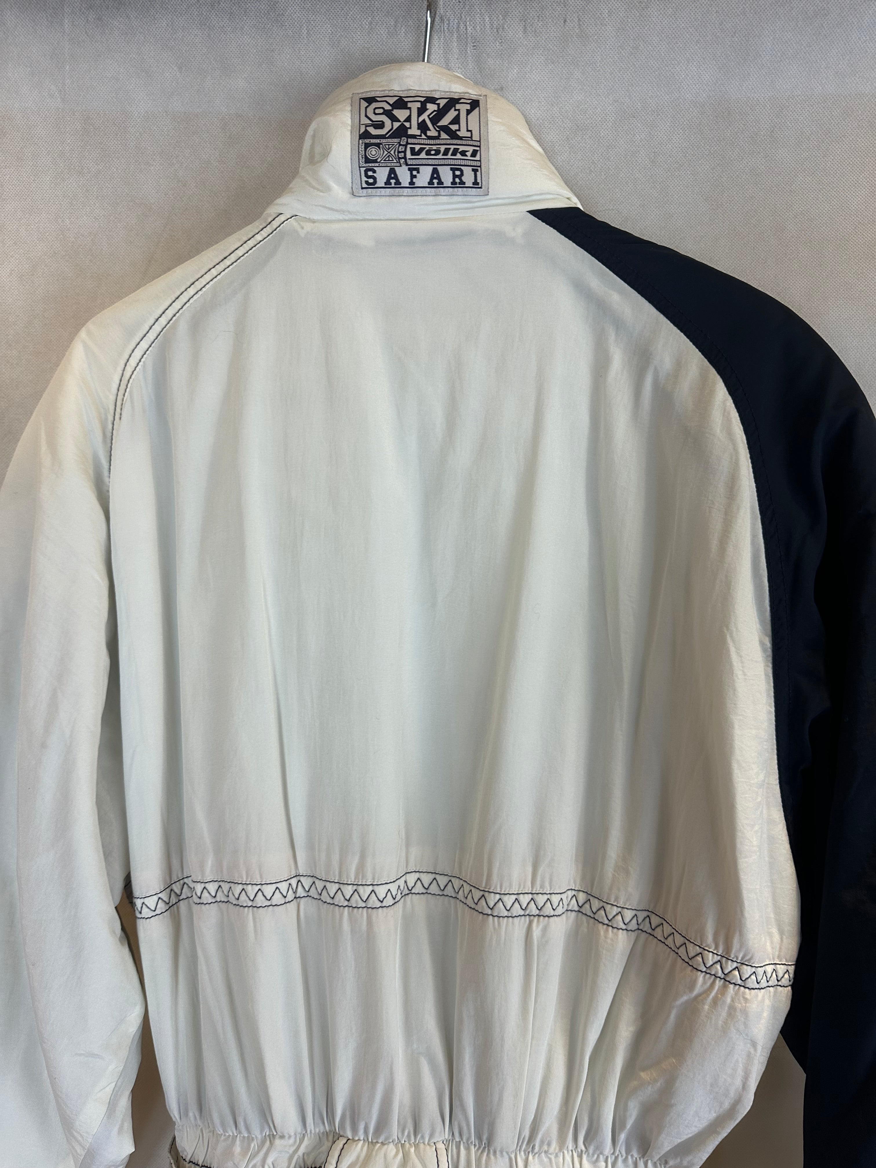 Vintage Skioverall in weiss in S/M