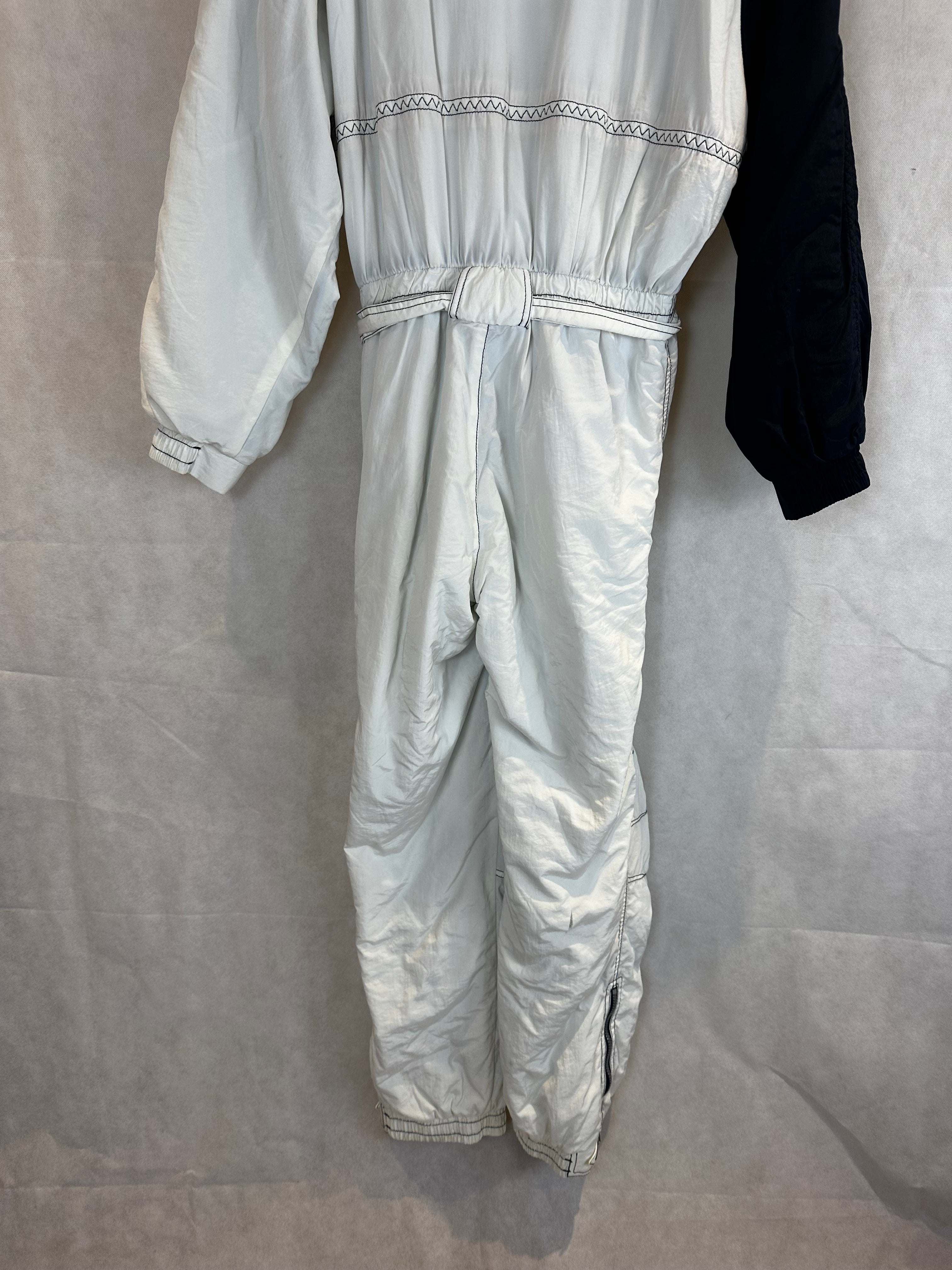 Vintage Skioverall in weiss in S/M