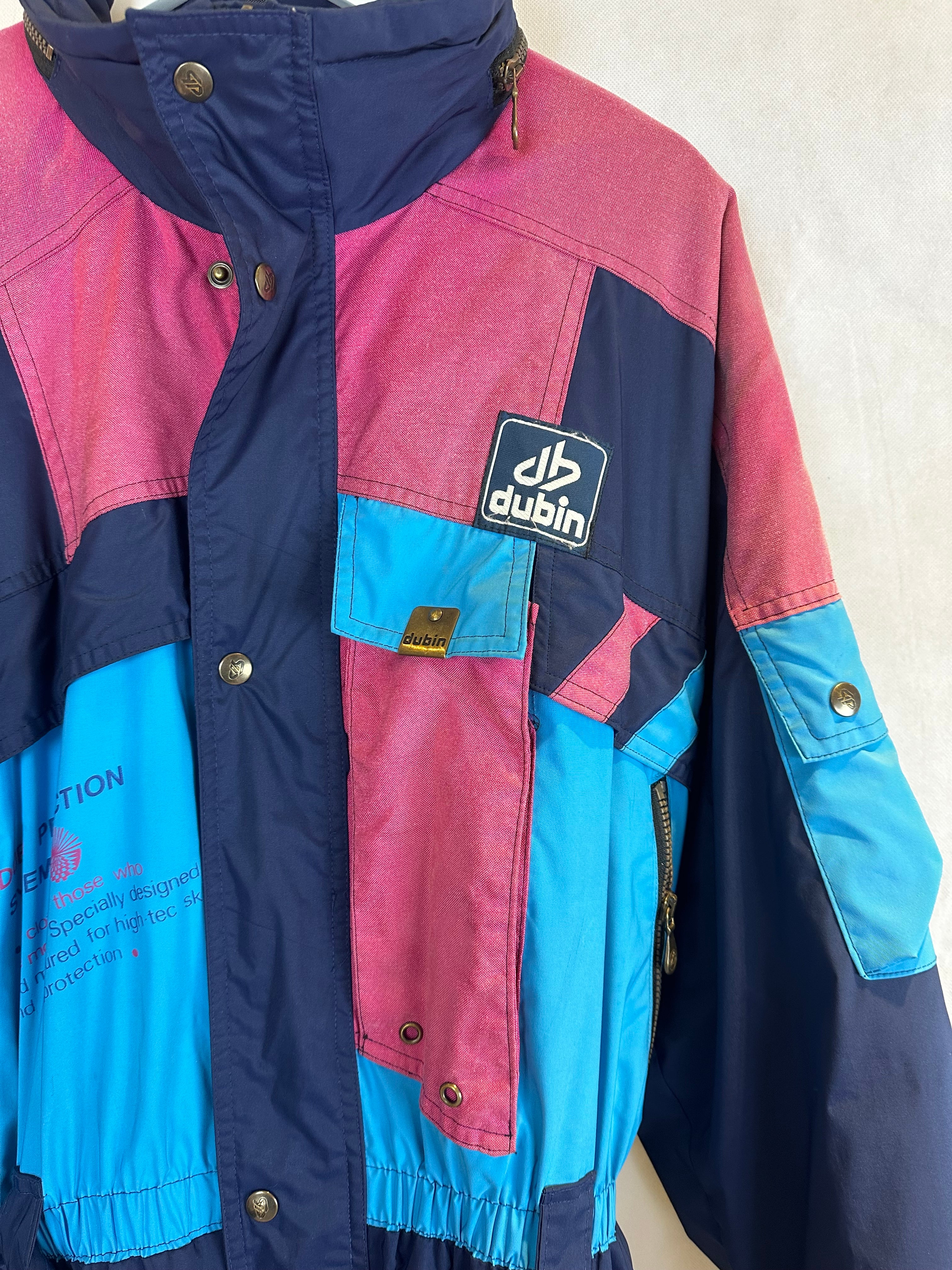 Vintage Skioverall von Dublin in Blau L/XL
