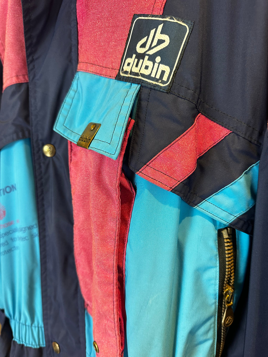 Vintage Skioverall von Dublin in Blau L/XL