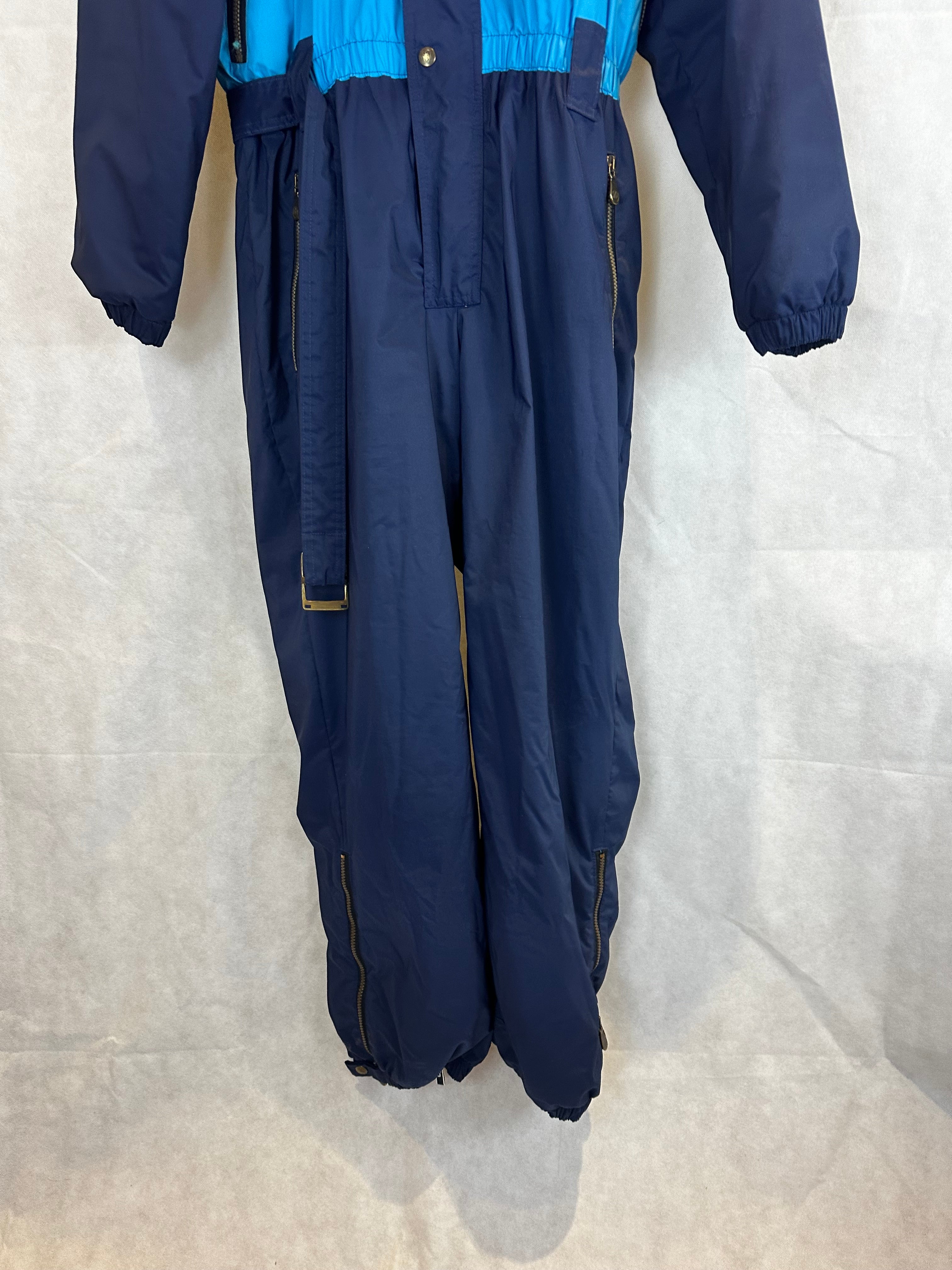 Vintage Skioverall von Dublin in Blau L/XL