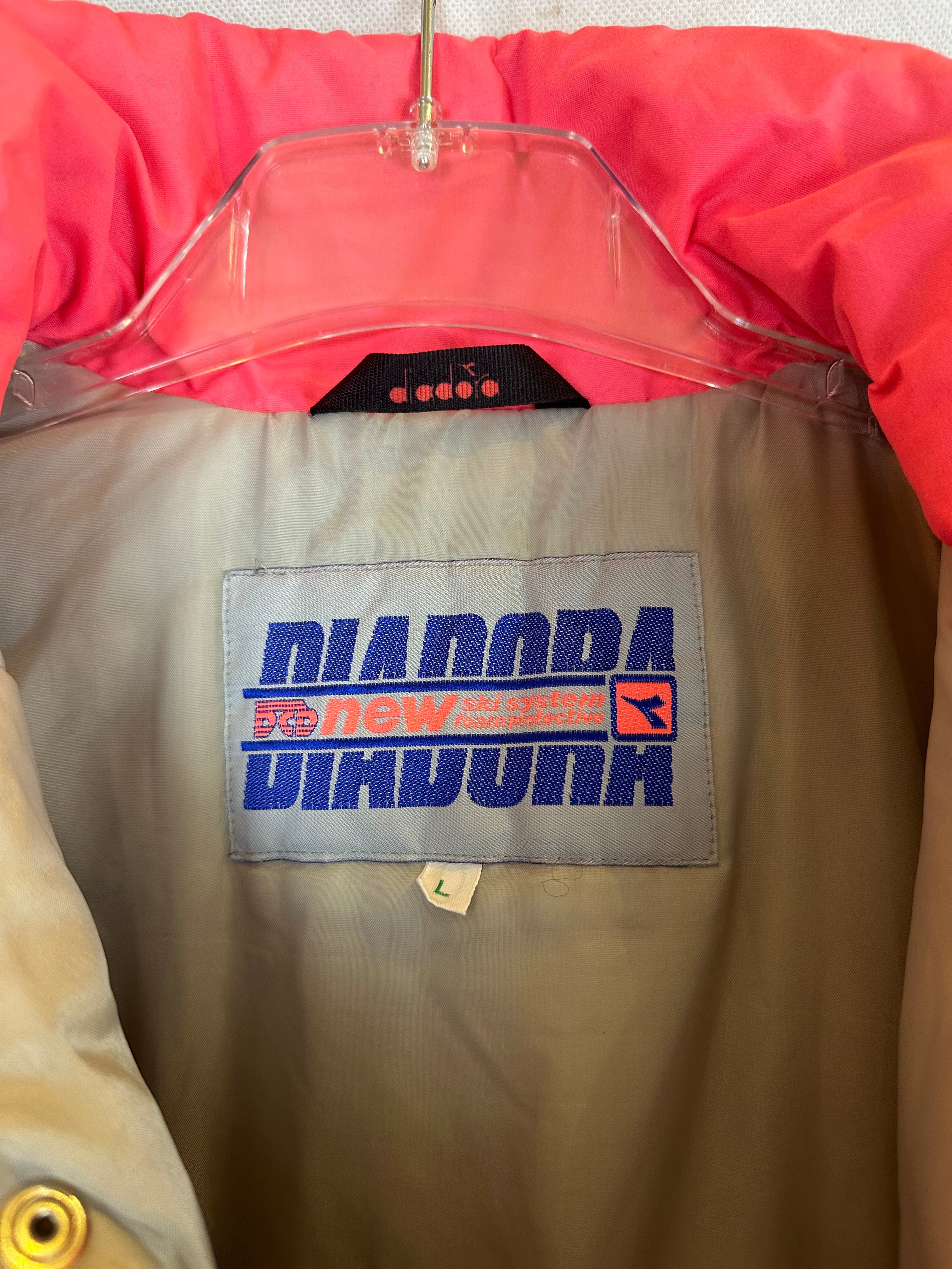 Vintage Skioverall von DIADORA in Lila in L/XL