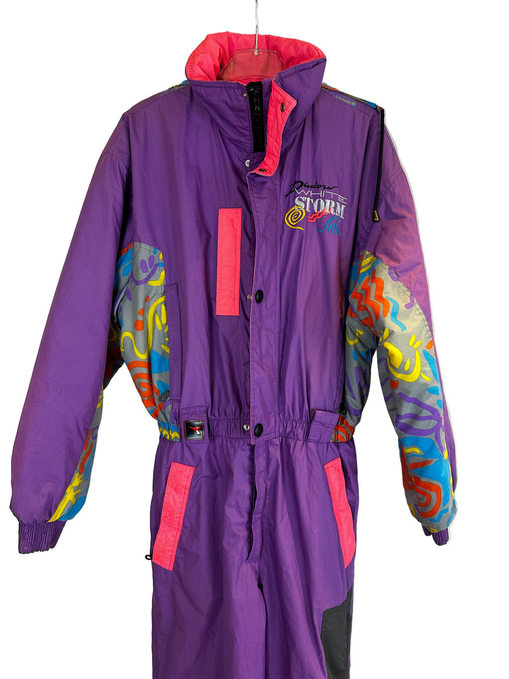 Vintage Skioverall von DIADORA in Lila in L/XL