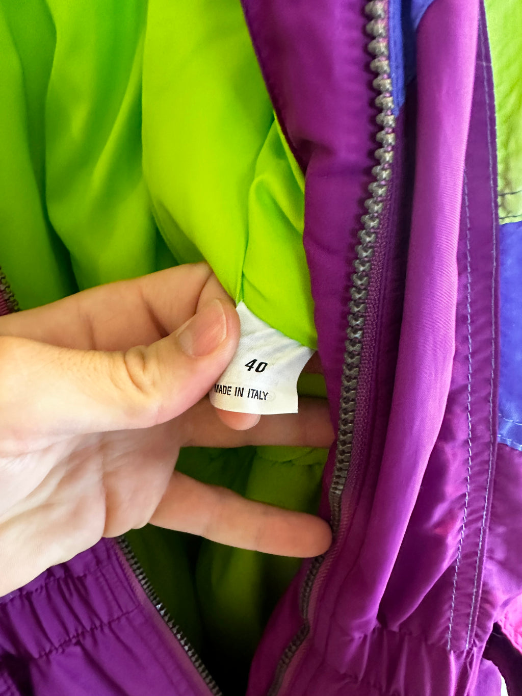 Vintage Skioverall von DIADORA in Lila in L/XL