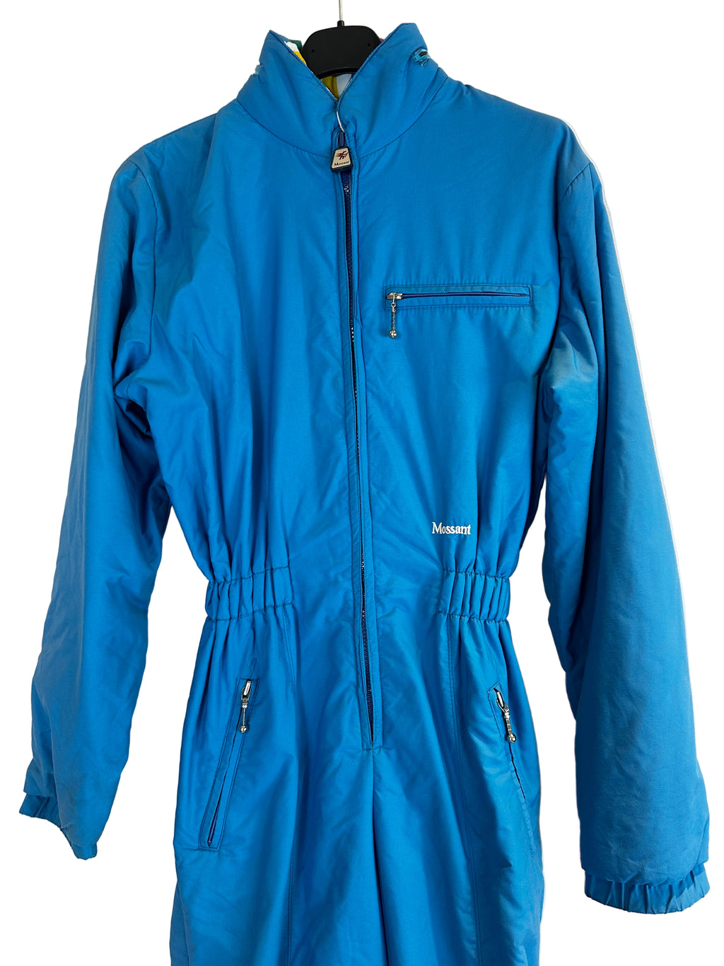 Vintage Skioverall von Mossant in hellblau S/M in SIZE 38