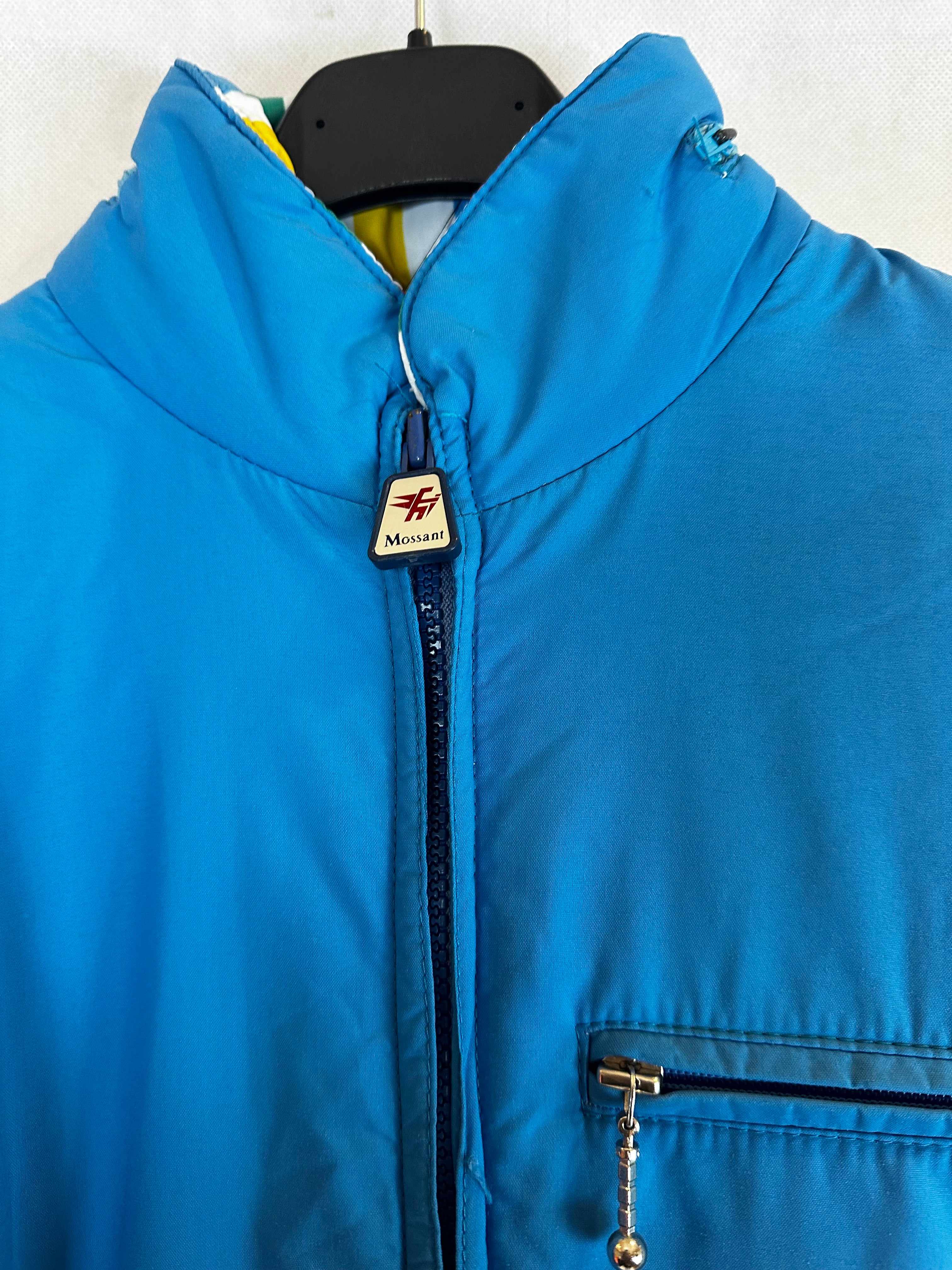 Vintage Skioverall von Mossant in hellblau S/M in SIZE 38