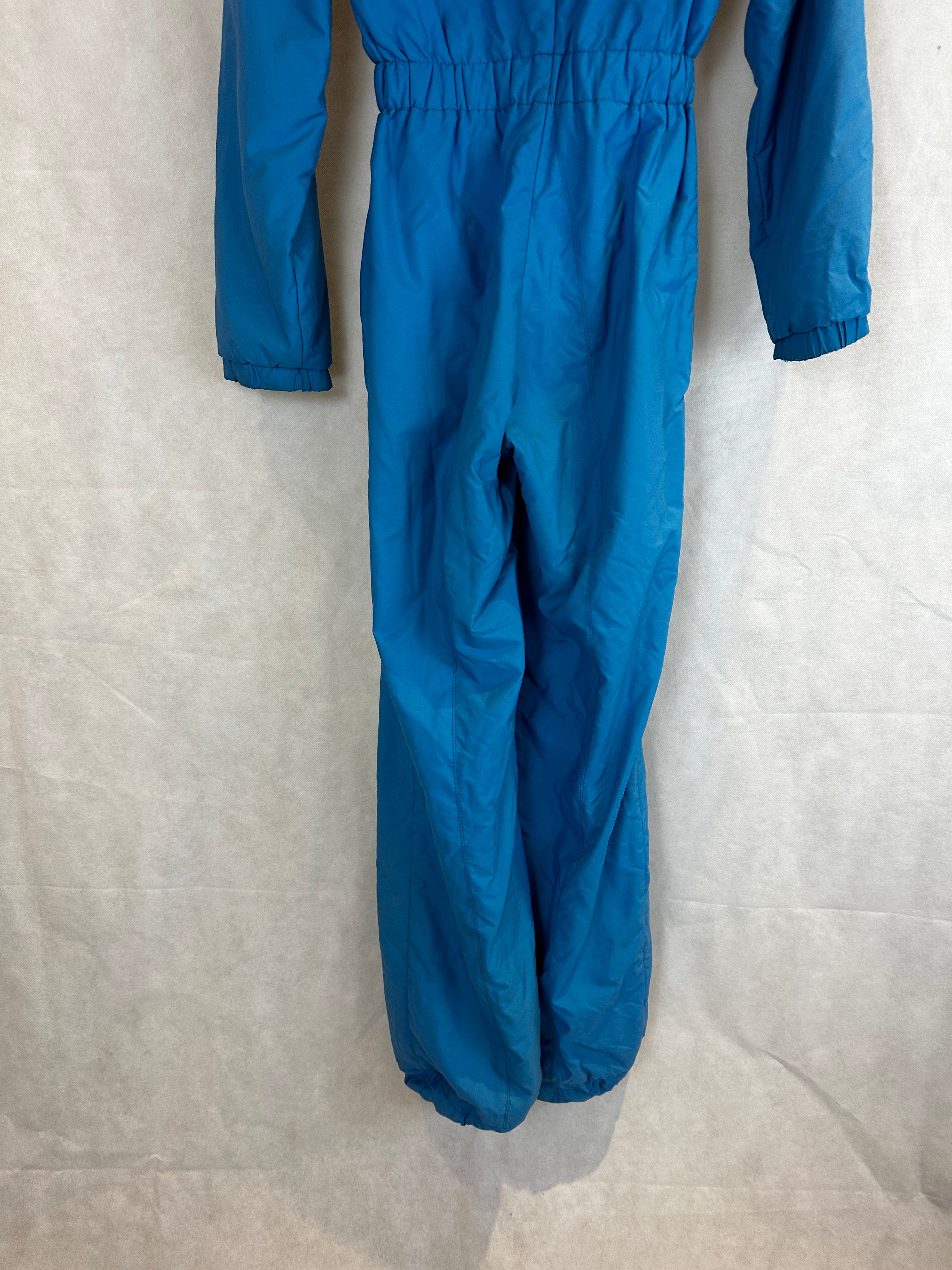 Vintage Skioverall von Mossant in hellblau S/M in SIZE 38