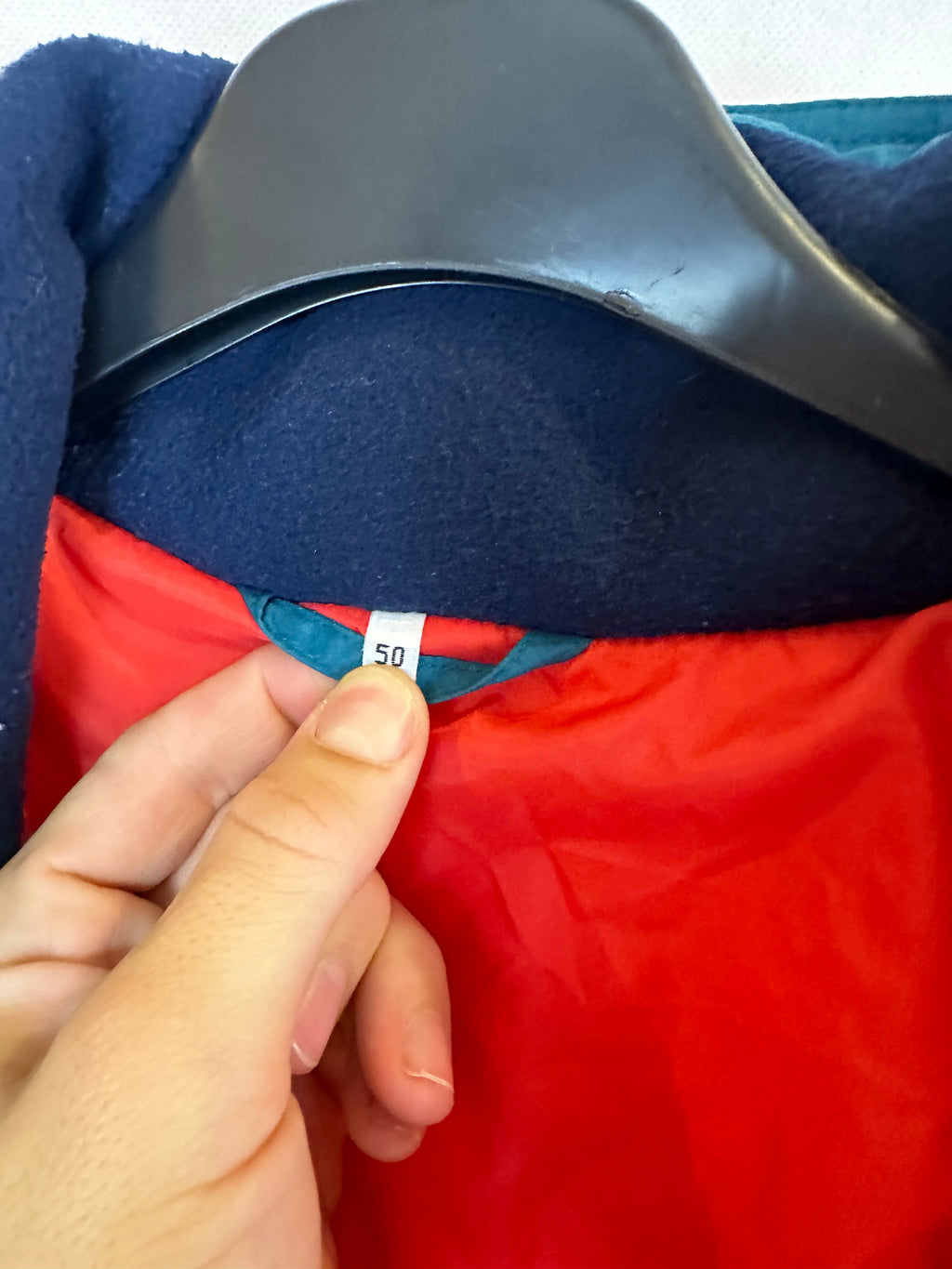 Vintage Skioverall von BRUGI  in blau/rot in L