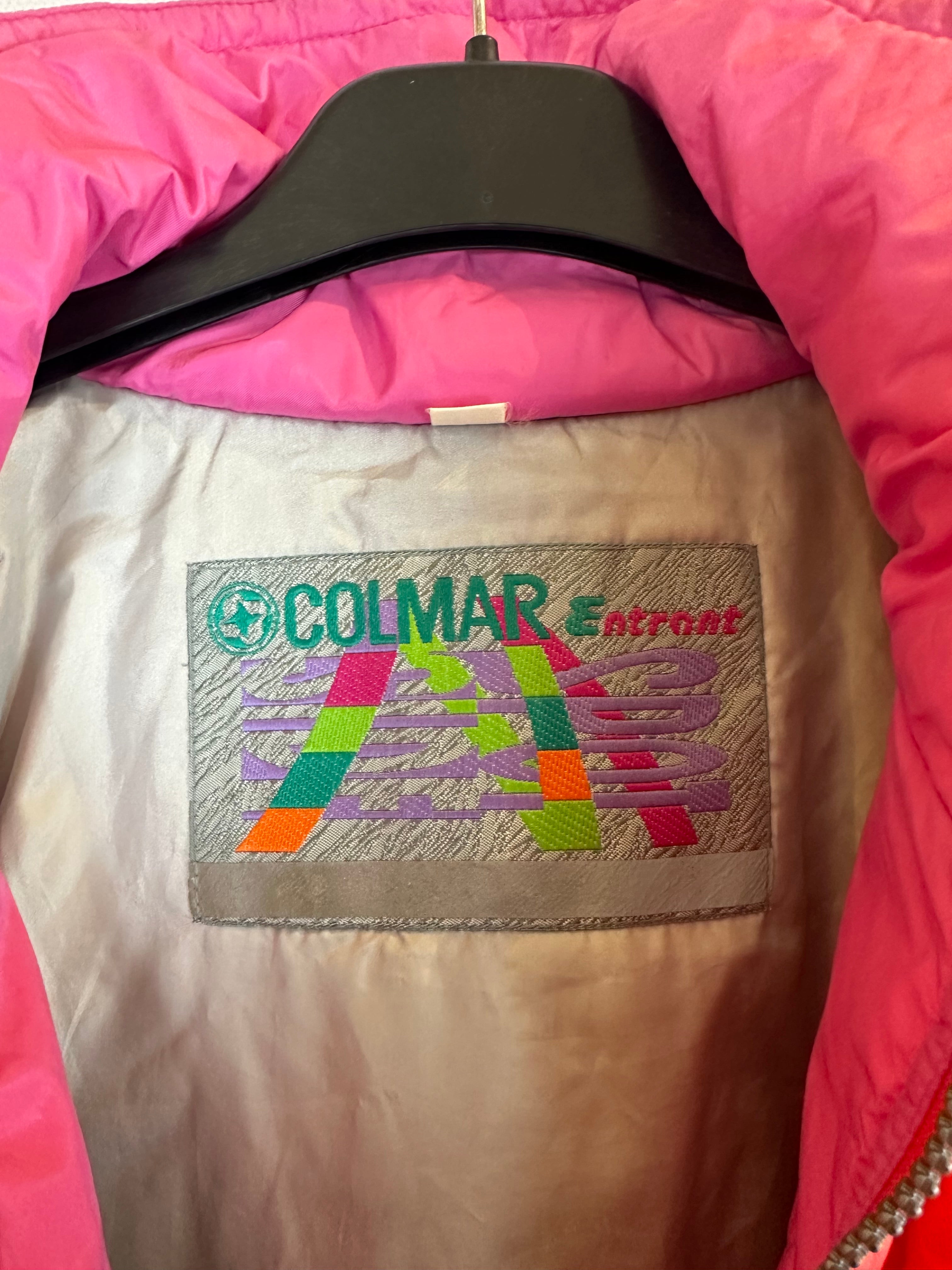 Vintage Skioverall von Colmar  in orange in M/S