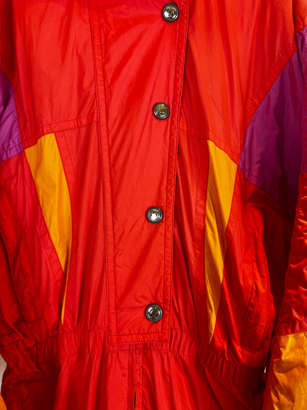 Vintage Skioverall von Colmar  in orange in M/S