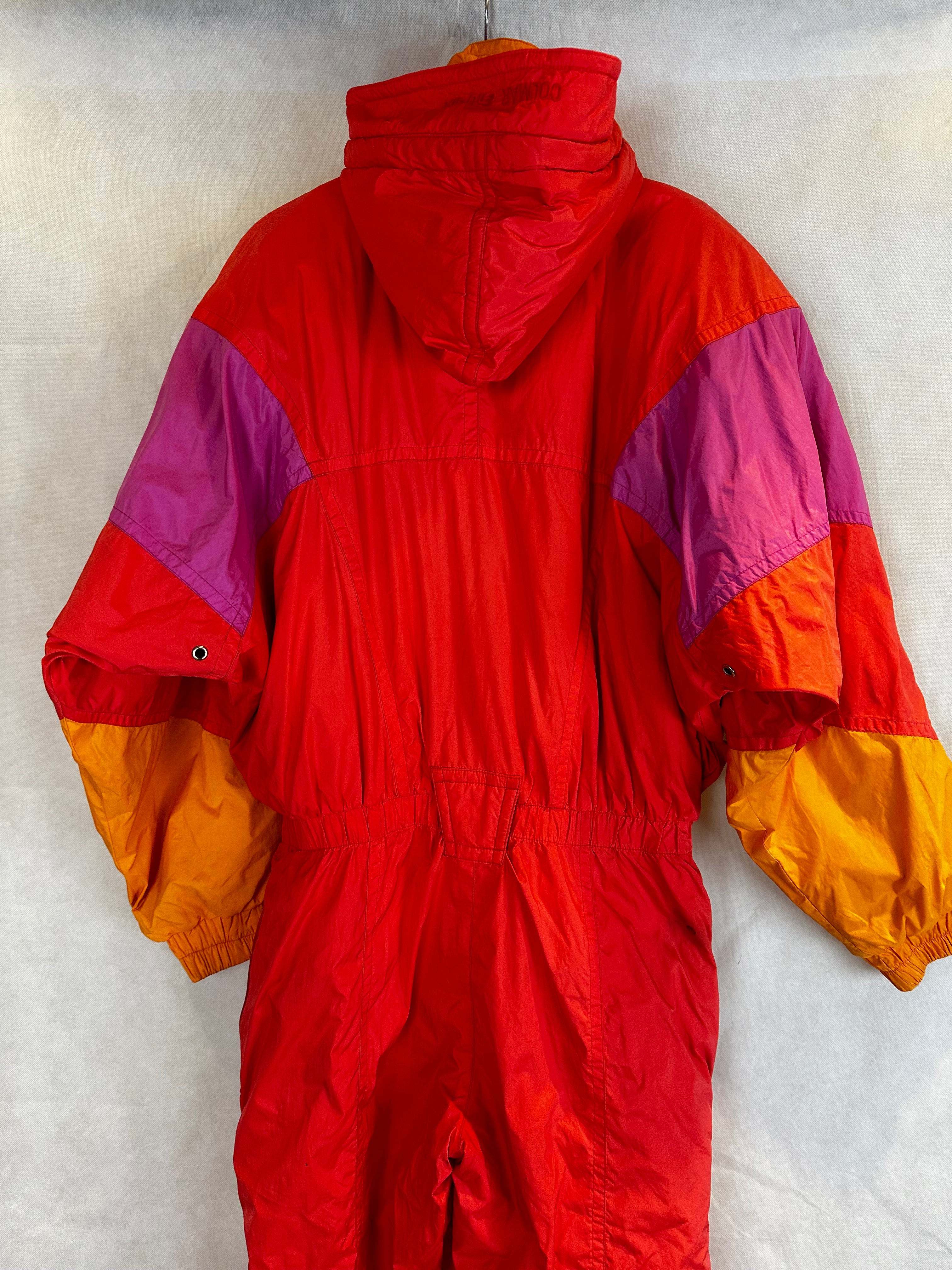 Vintage Skioverall von Colmar  in orange in M/S