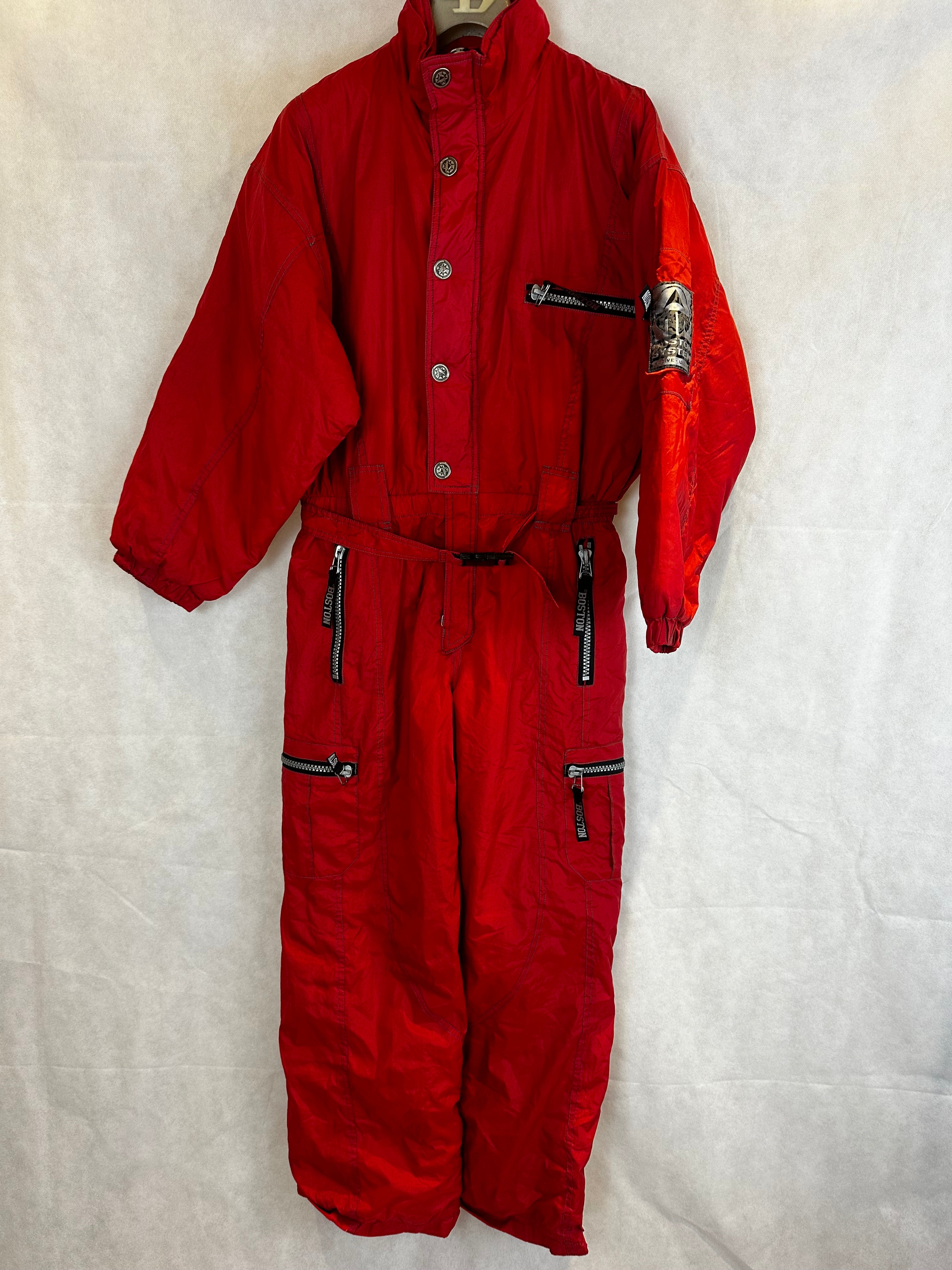 Vintage Skioverall von in rot in S