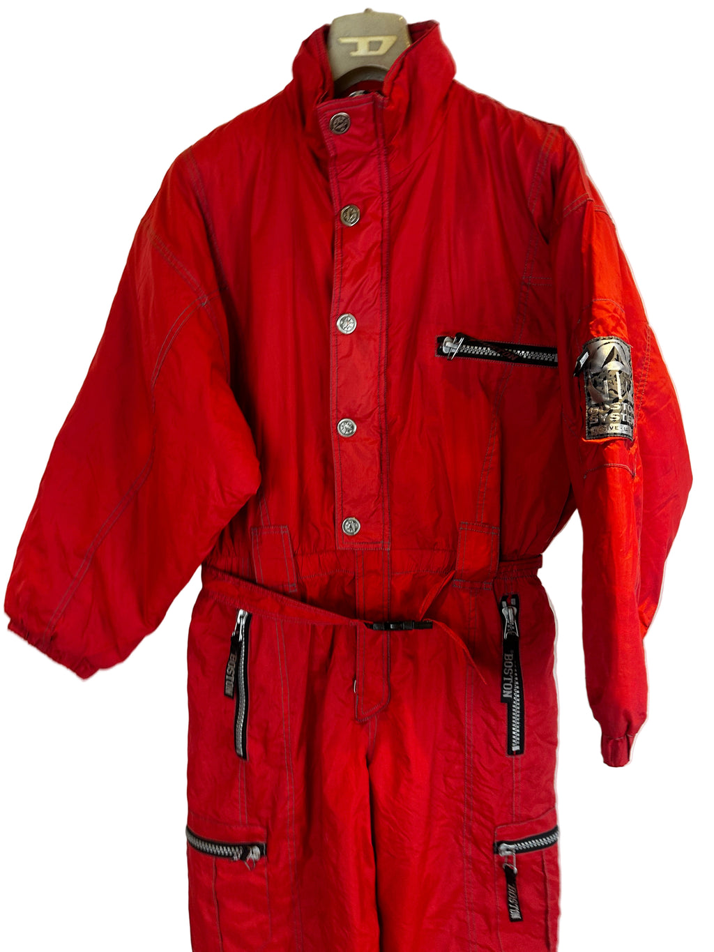 Vintage Skioverall von in rot in S