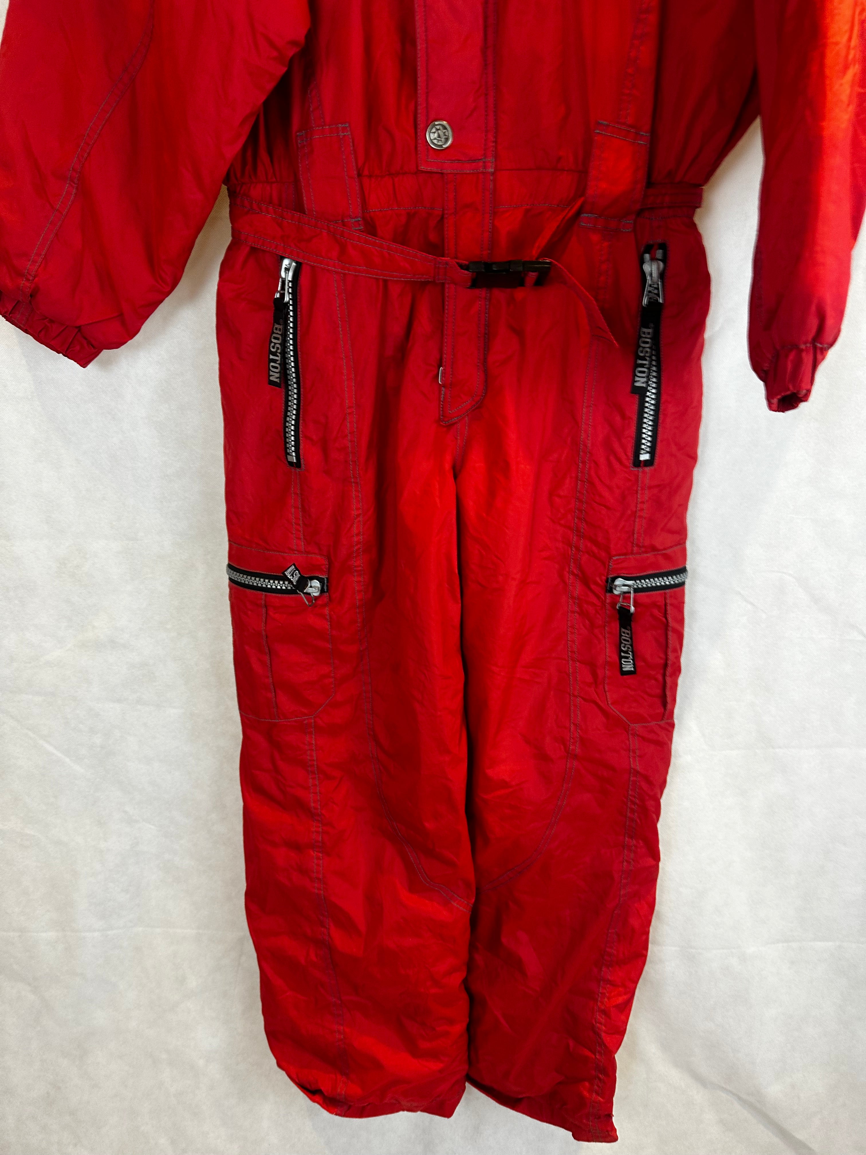 Vintage Skioverall von in rot in S