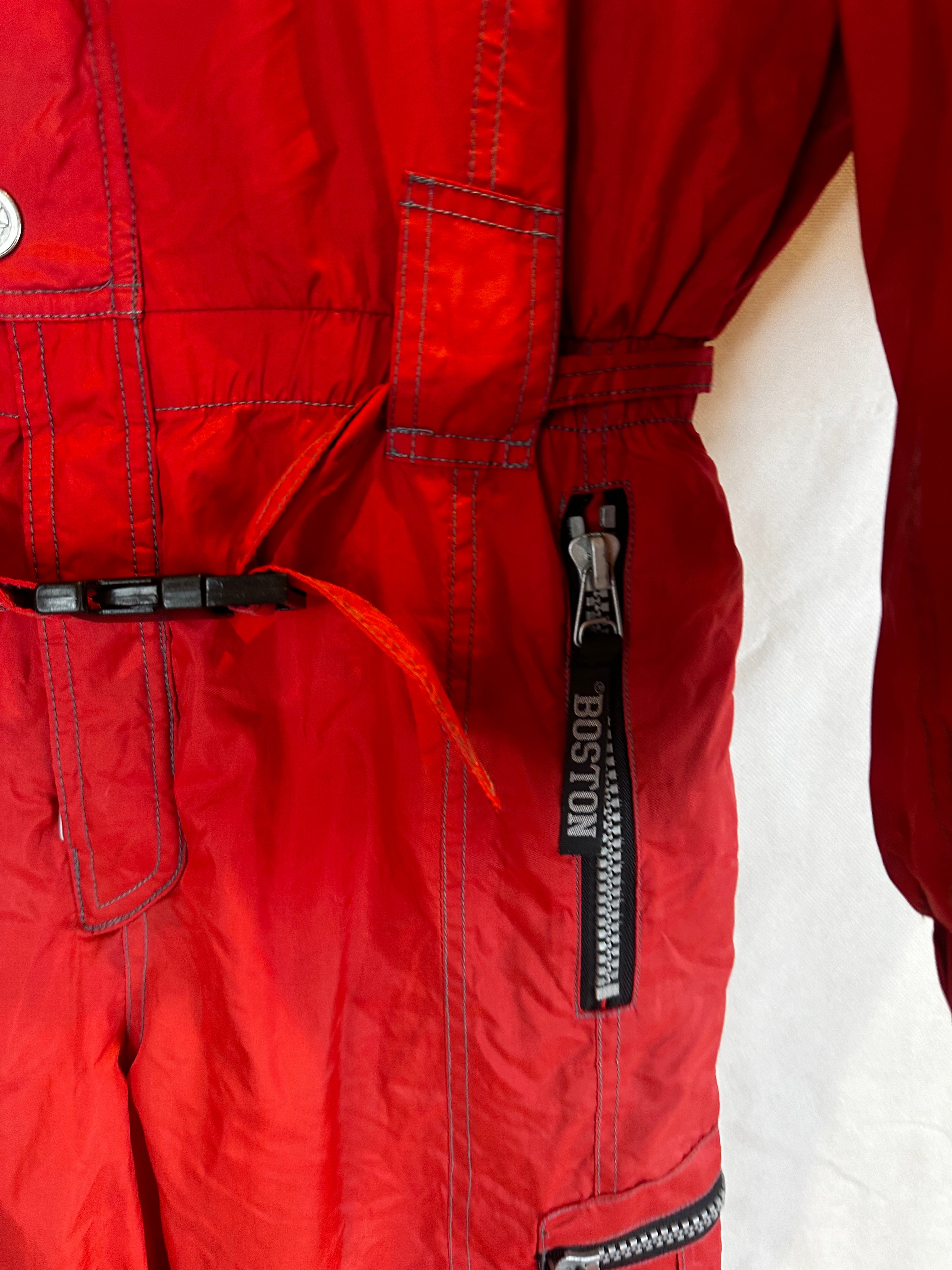 Vintage Skioverall von in rot in S