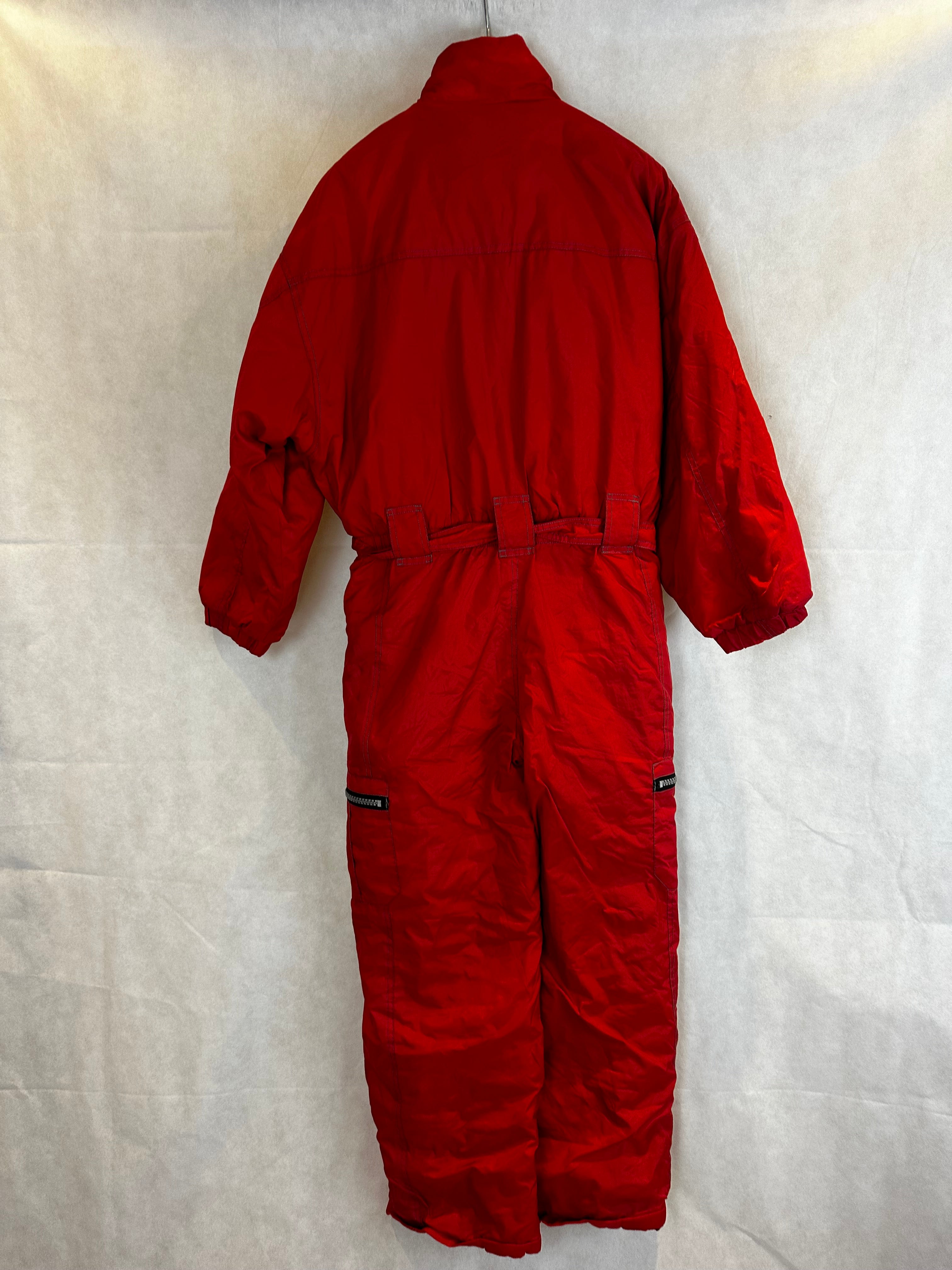 Vintage Skioverall von in rot in S