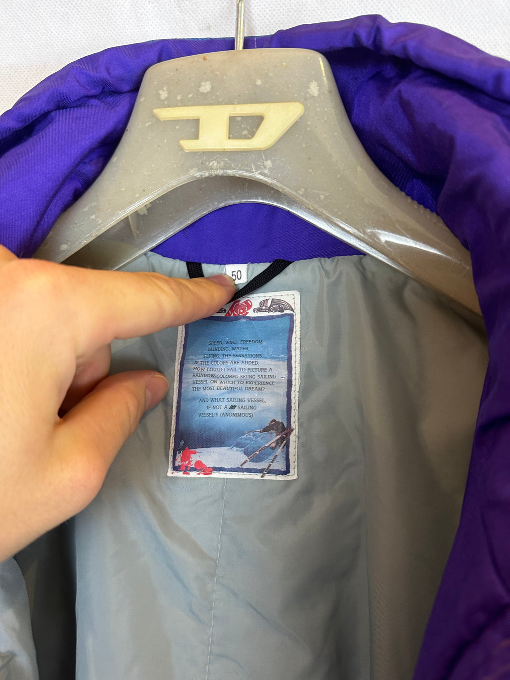 Vintage Skioverall von K2 in Lila in L/XL SIZE 50