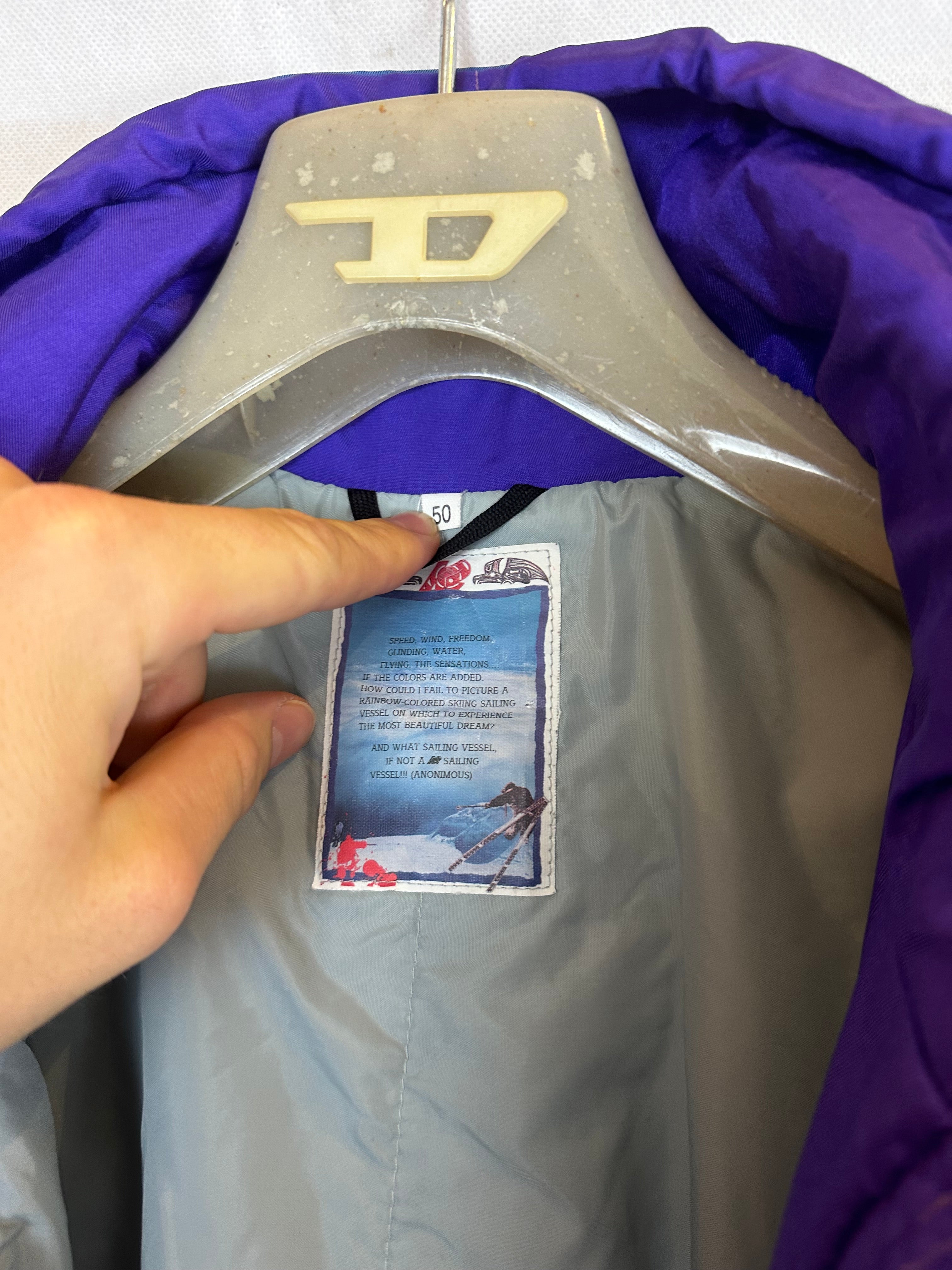 Vintage Skioverall von K2 in Lila in L/XL SIZE 50